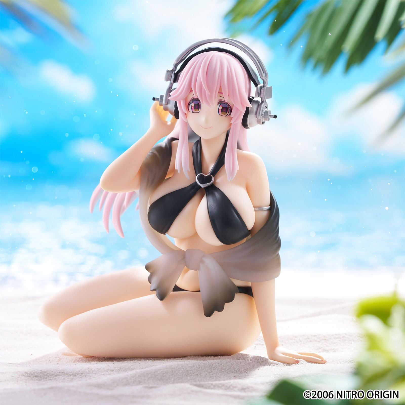 Super Sonico - Noodle Stopper Figure Swimsuit Black Color Version