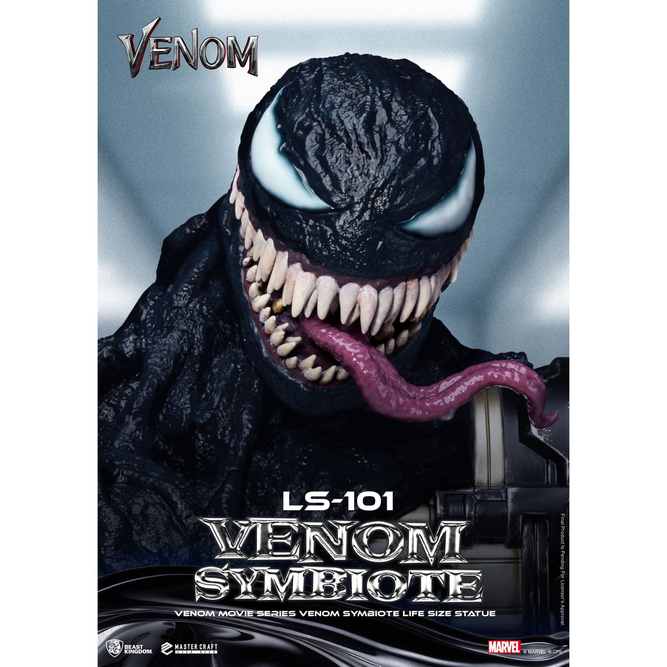 Venom Movie Series – Estatua Venom Symbiote a tamaño real 24 cm