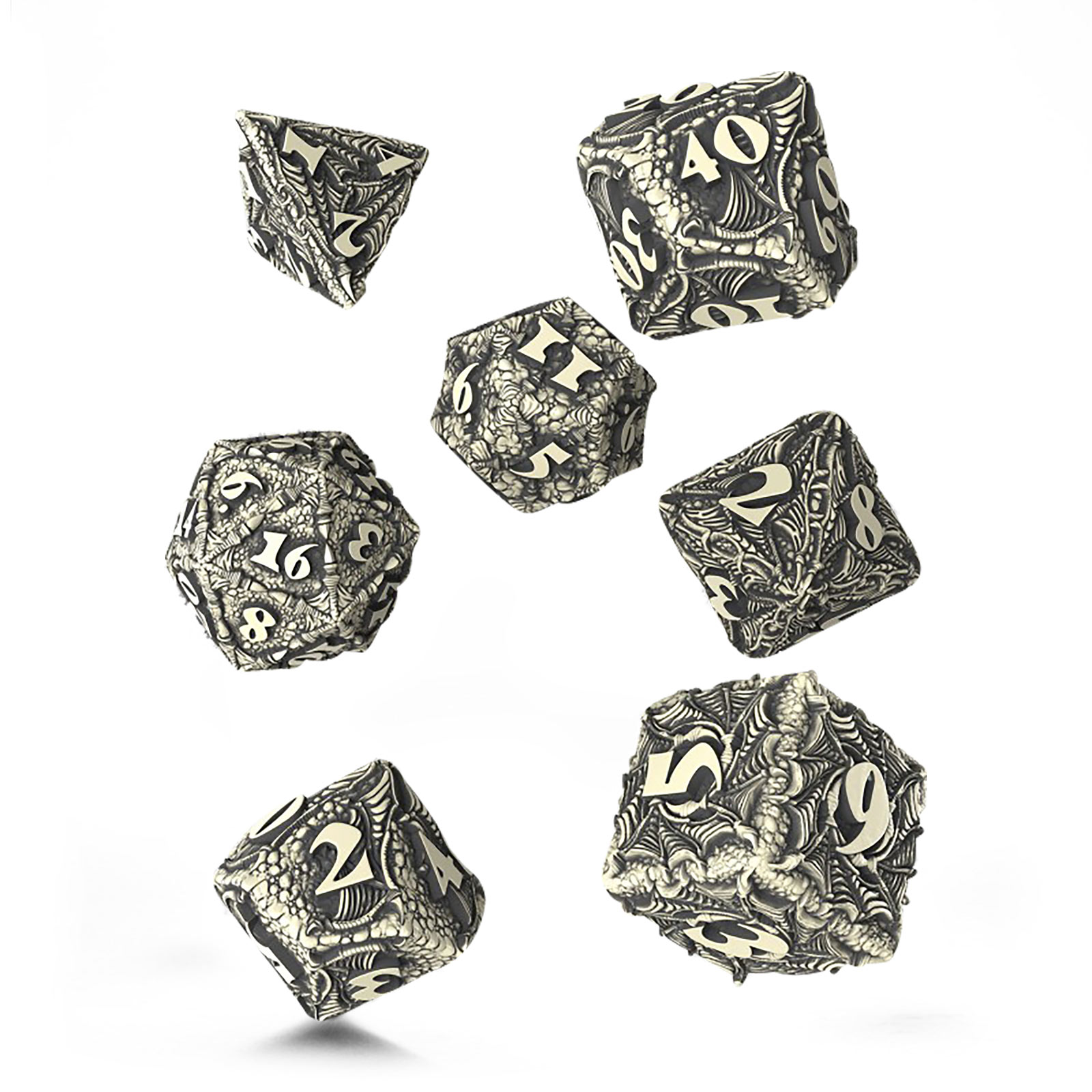 Dracopolis - Il set di dadi Blackfang Scandinavo 7pcs