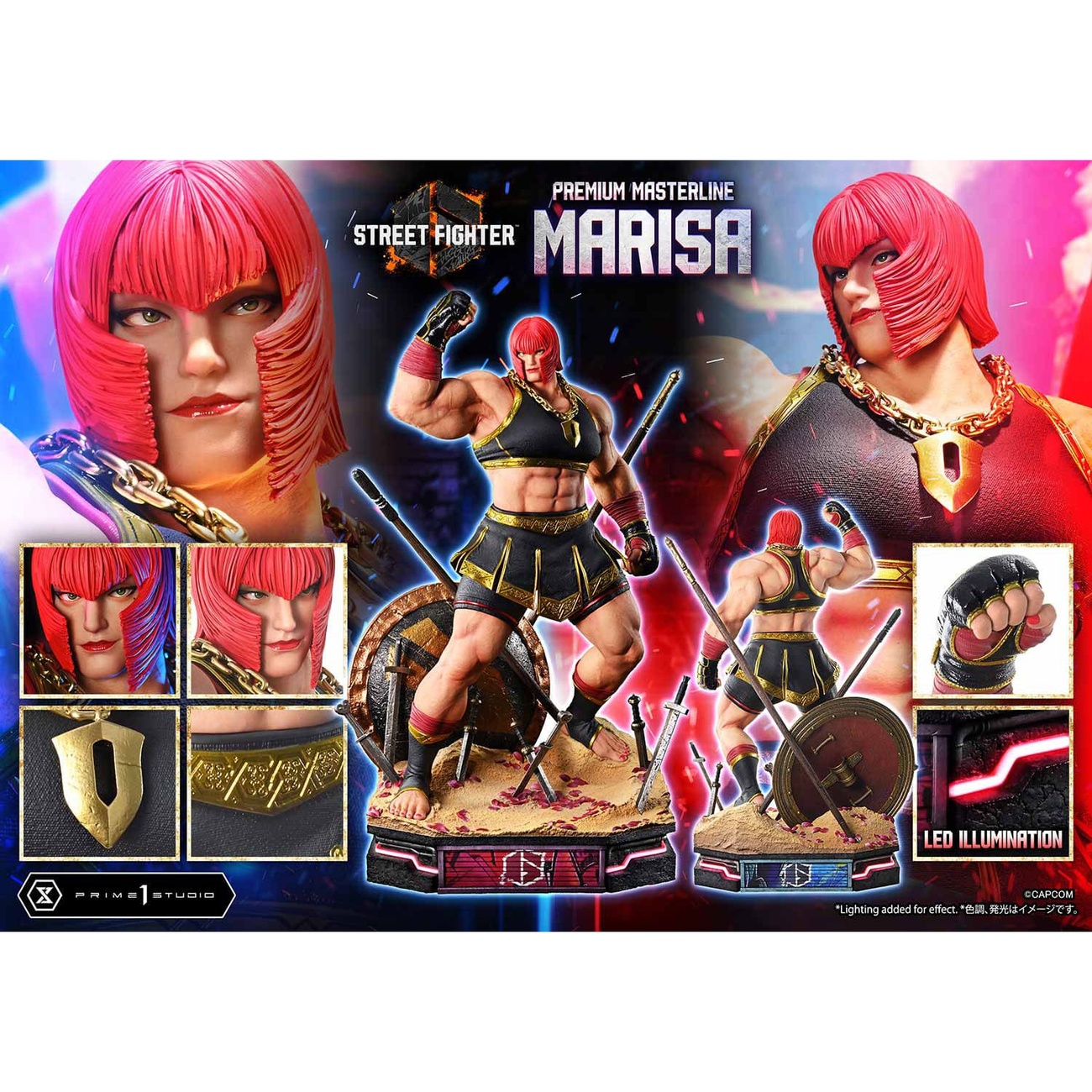 Street Fighter 6 Premium Masterline Series Staty 1/4 Marisa 70 cm