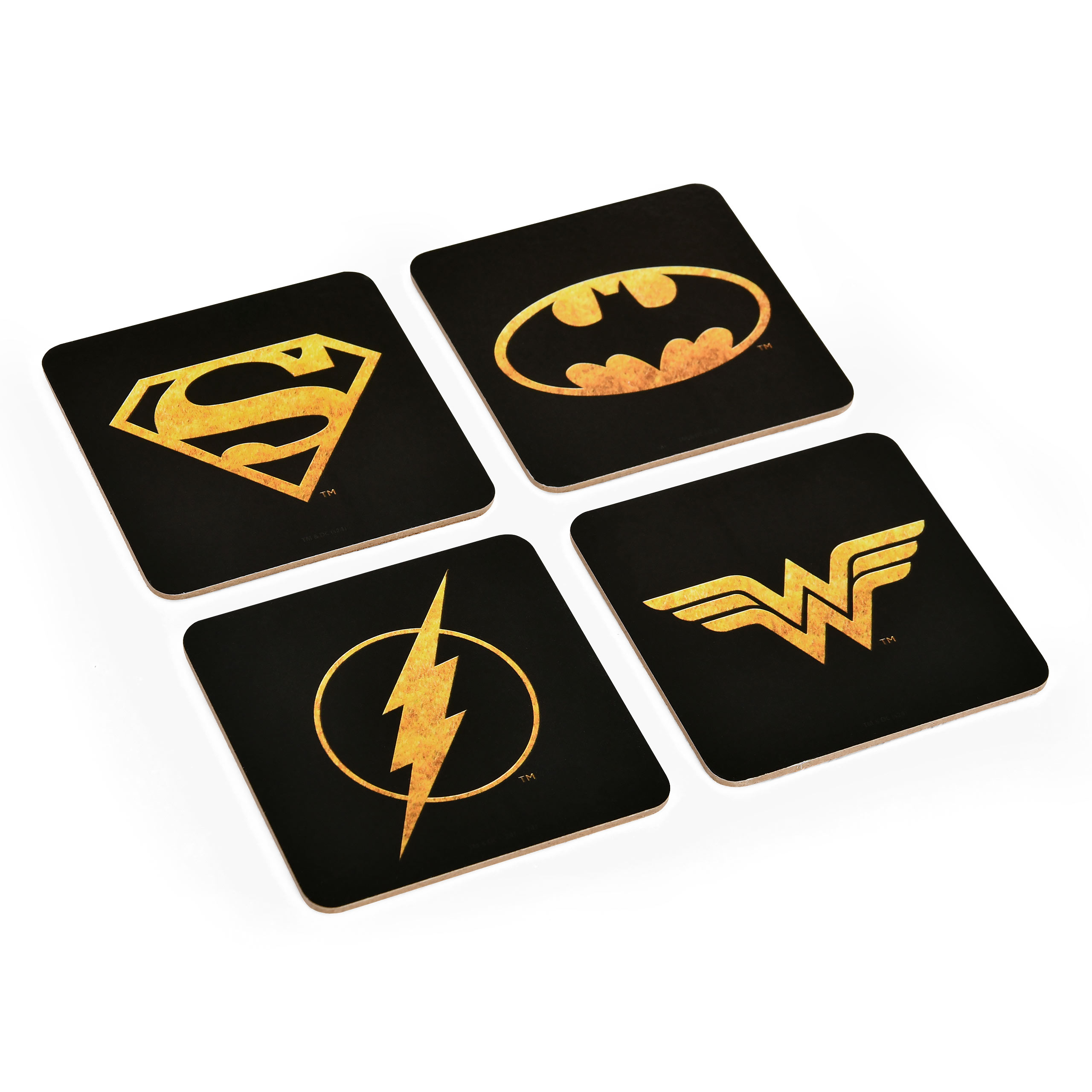 DC Comics Logos Untersetzer 4er Set