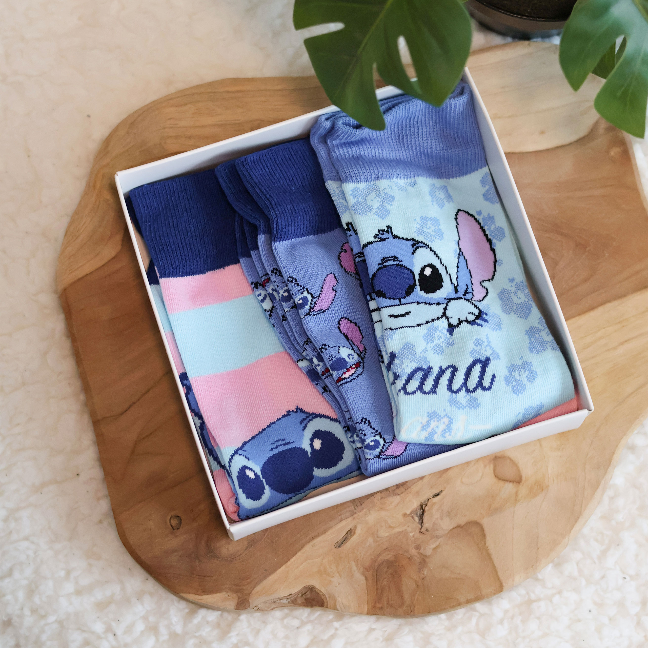 Lilo & Stitch - Ohana Socken 3er Set