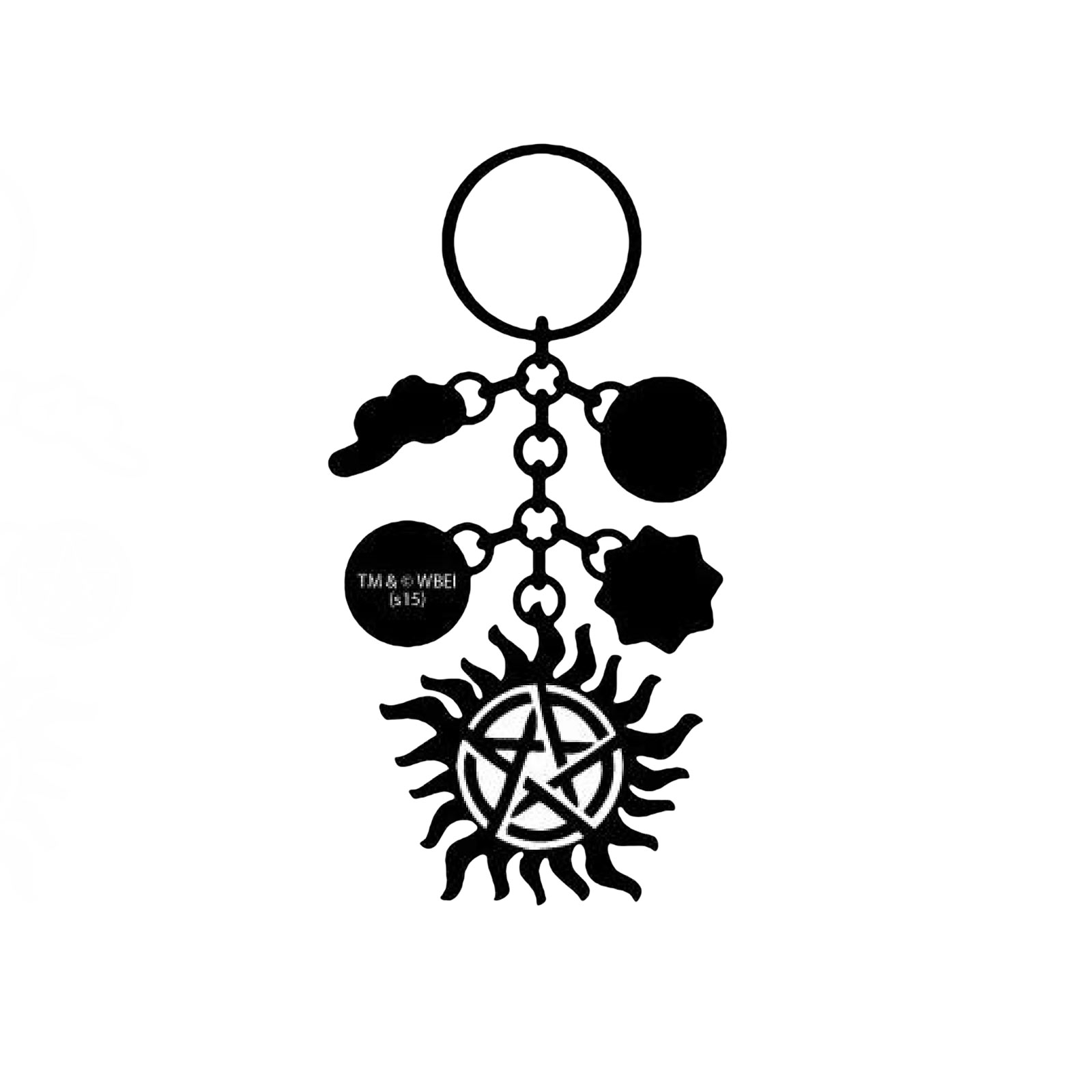 Supernatural - Symbols Charm Keychain