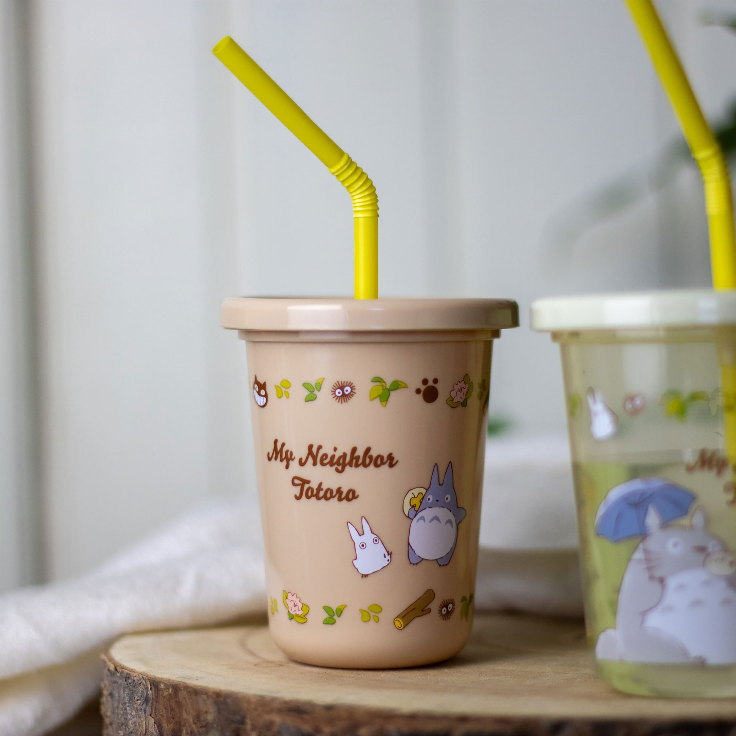 Totoro - Catbus and Totoro Mug with Straw 3-piece Set