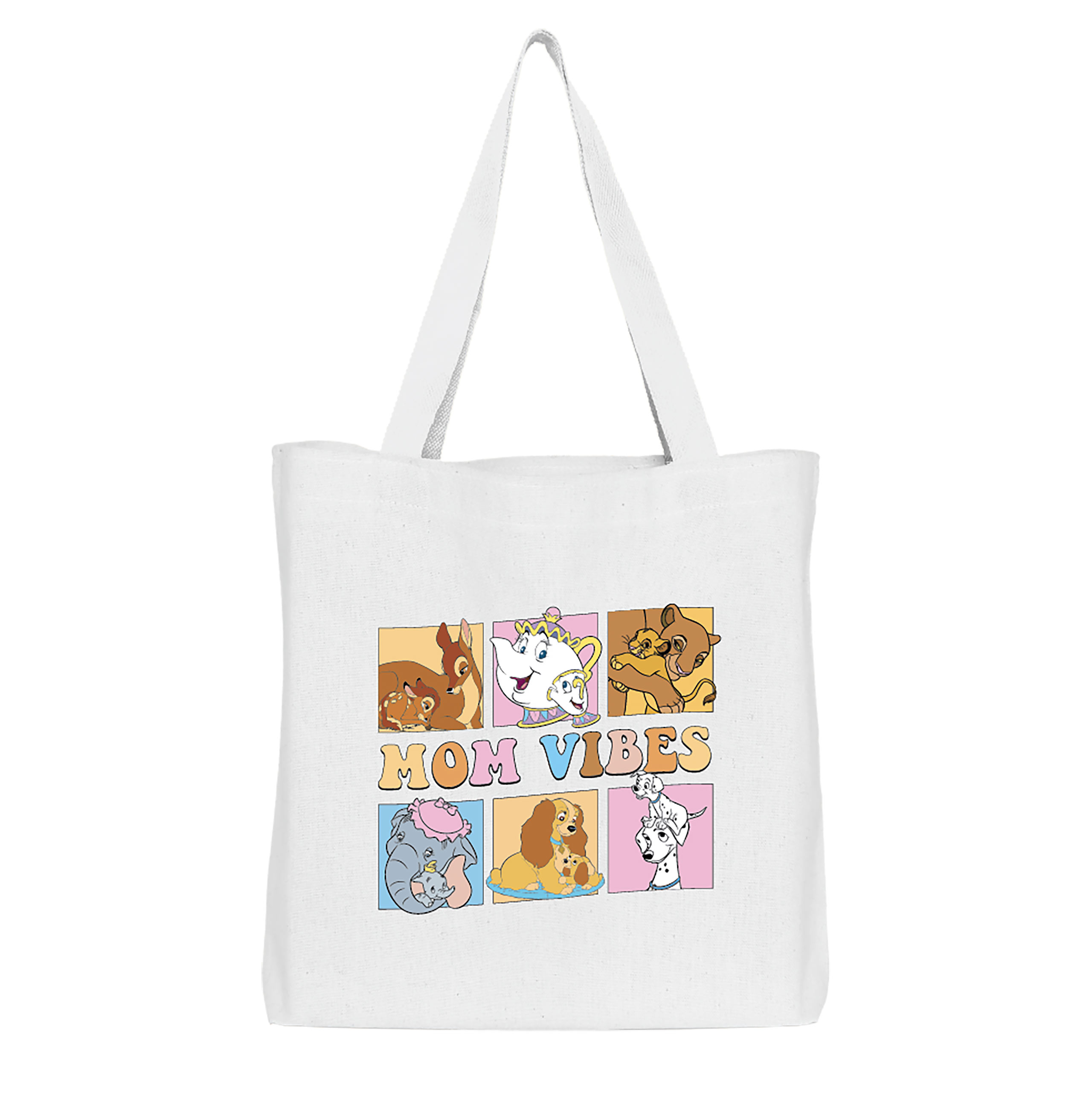 Mom Vibes - Borsa di tela Disney bianca