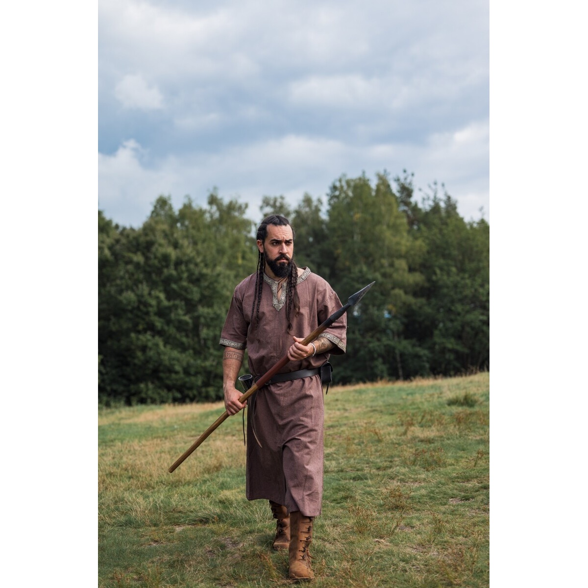 Medieval Short-Sleeve Tunic Richard chestnut