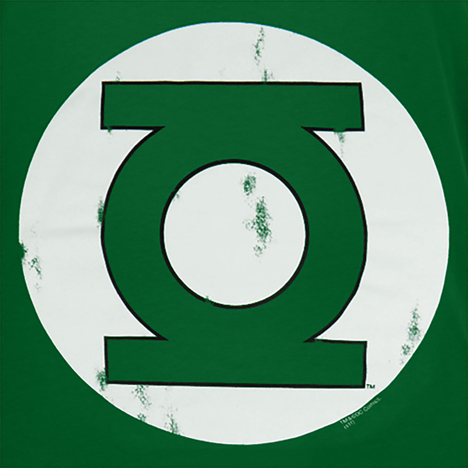 T-shirt logo Green Lantern - foncé