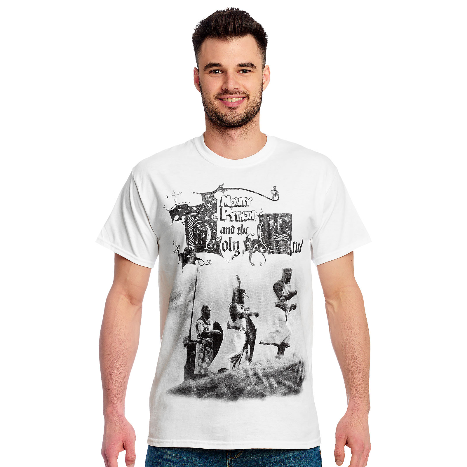 Monty Python - De Ridders van de Kokosnoot T-Shirt wit