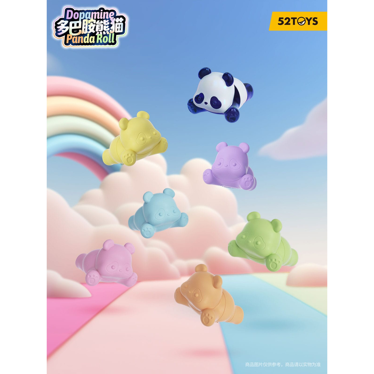 Panda Roll Blind Box assortimento figure Dopamine Pandas 3 cm (6)