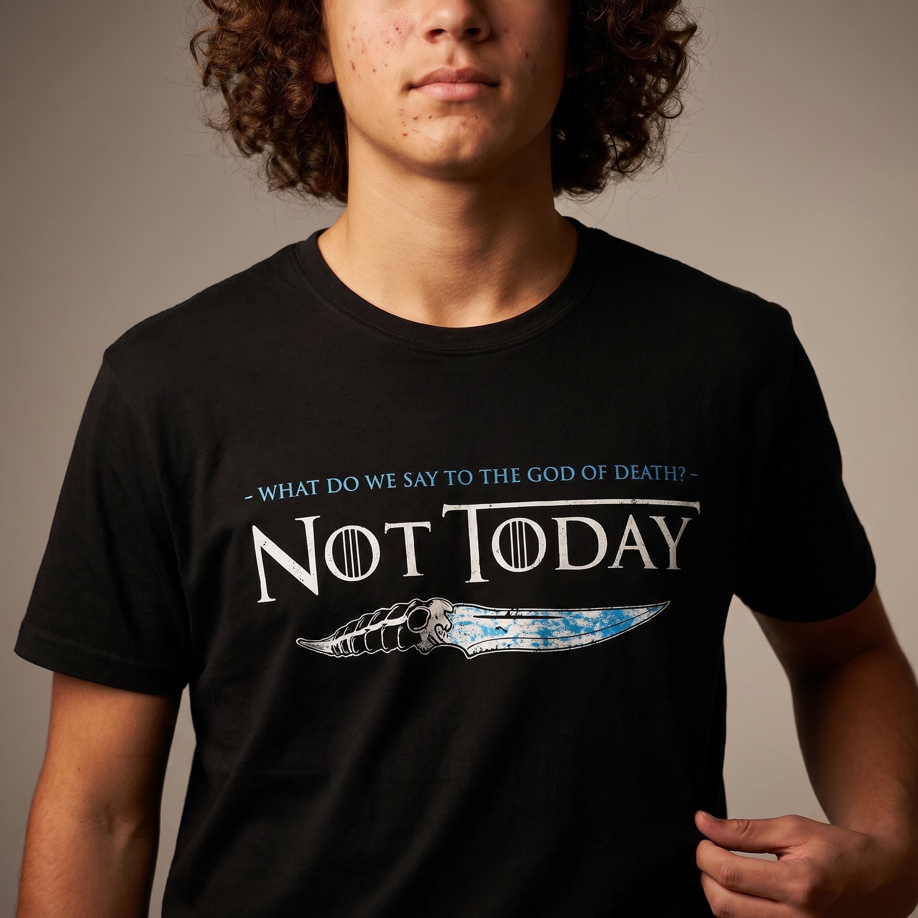Camiseta 'Not Today' para fans de Juego de Tronos, negro