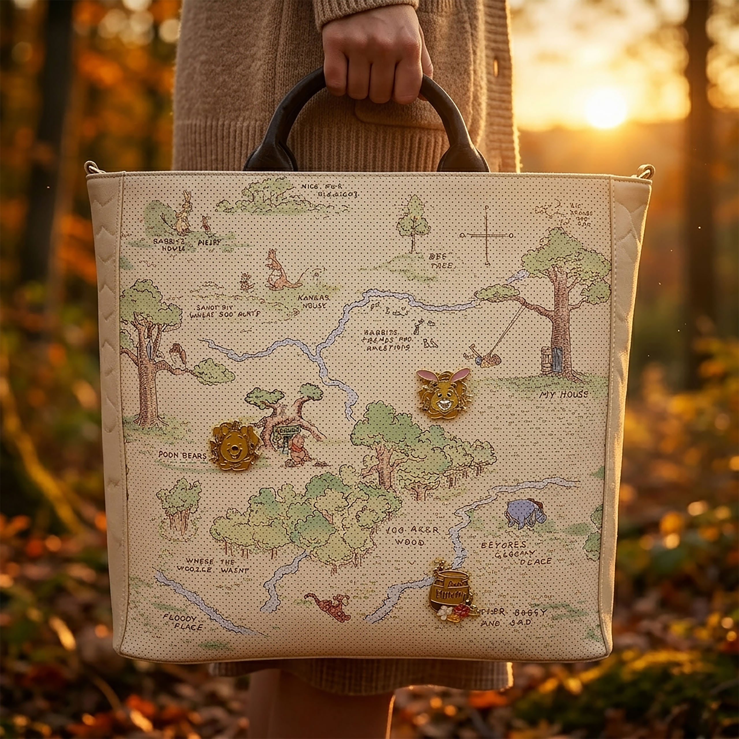 Winnie l’Ourson - Sac bandoulière Forêt des Rêves Bleus