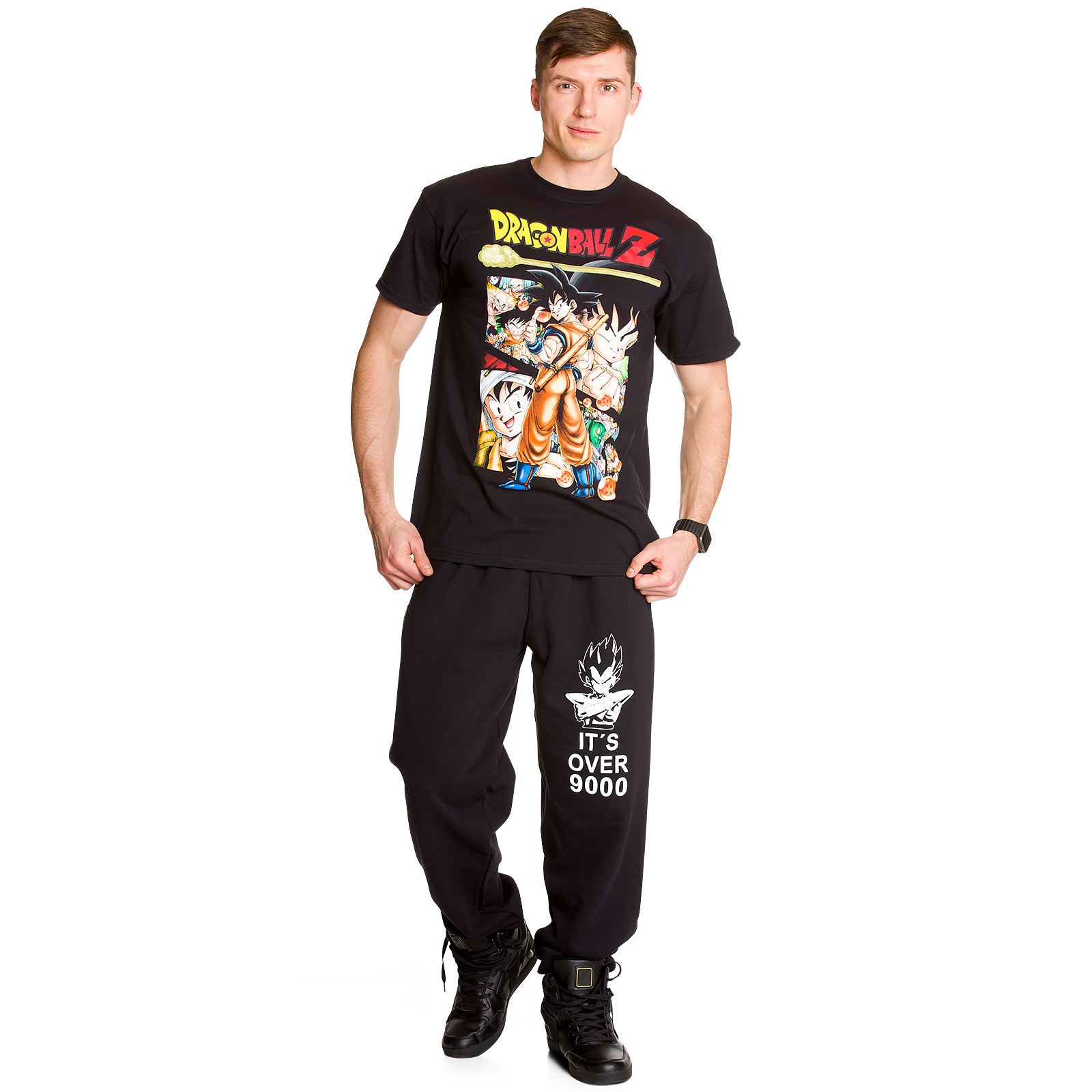 Dragon Ball - Its Over 9000 Sweatpants black