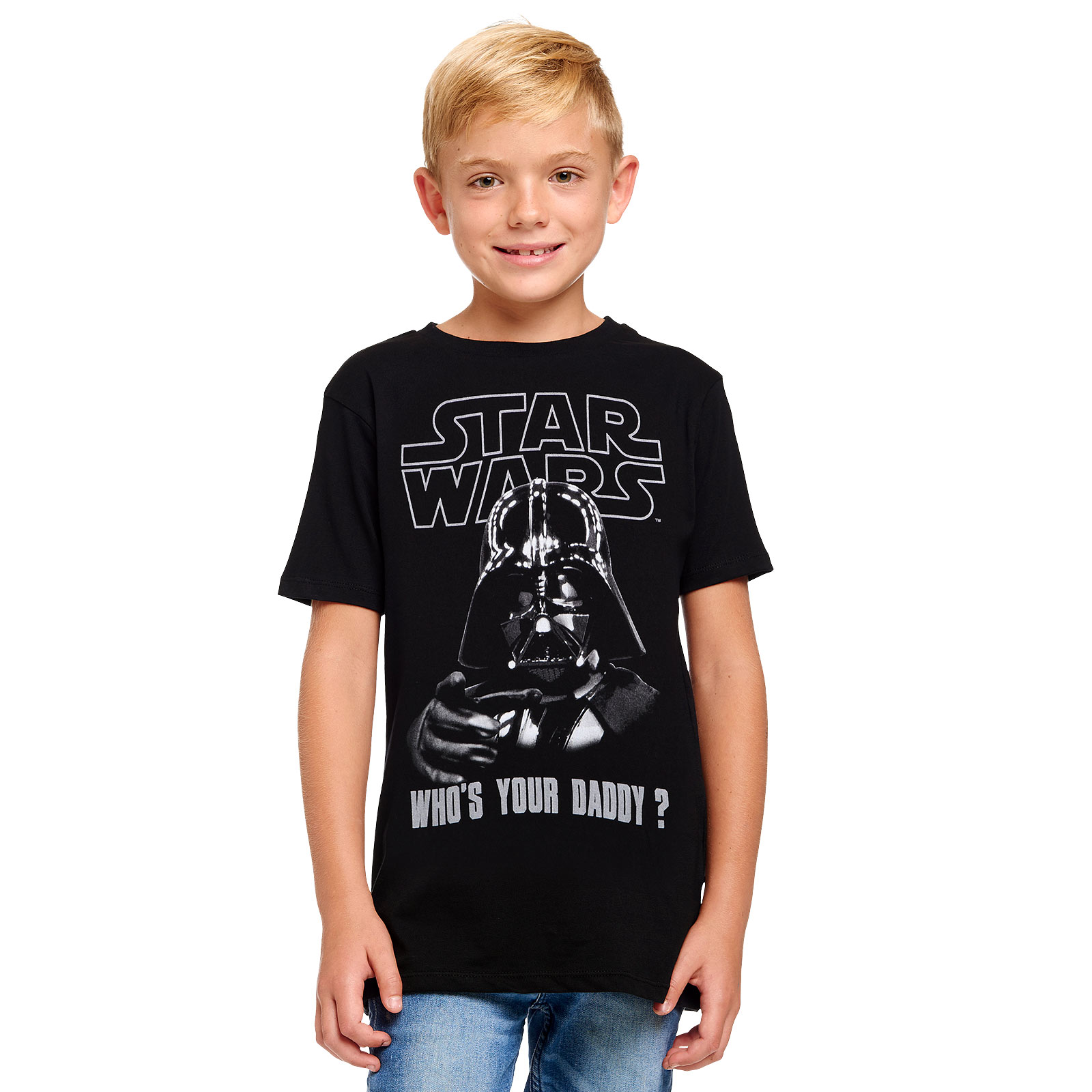 Star Wars - Darth Vader Who's Your Daddy T-Shirt Kids Black