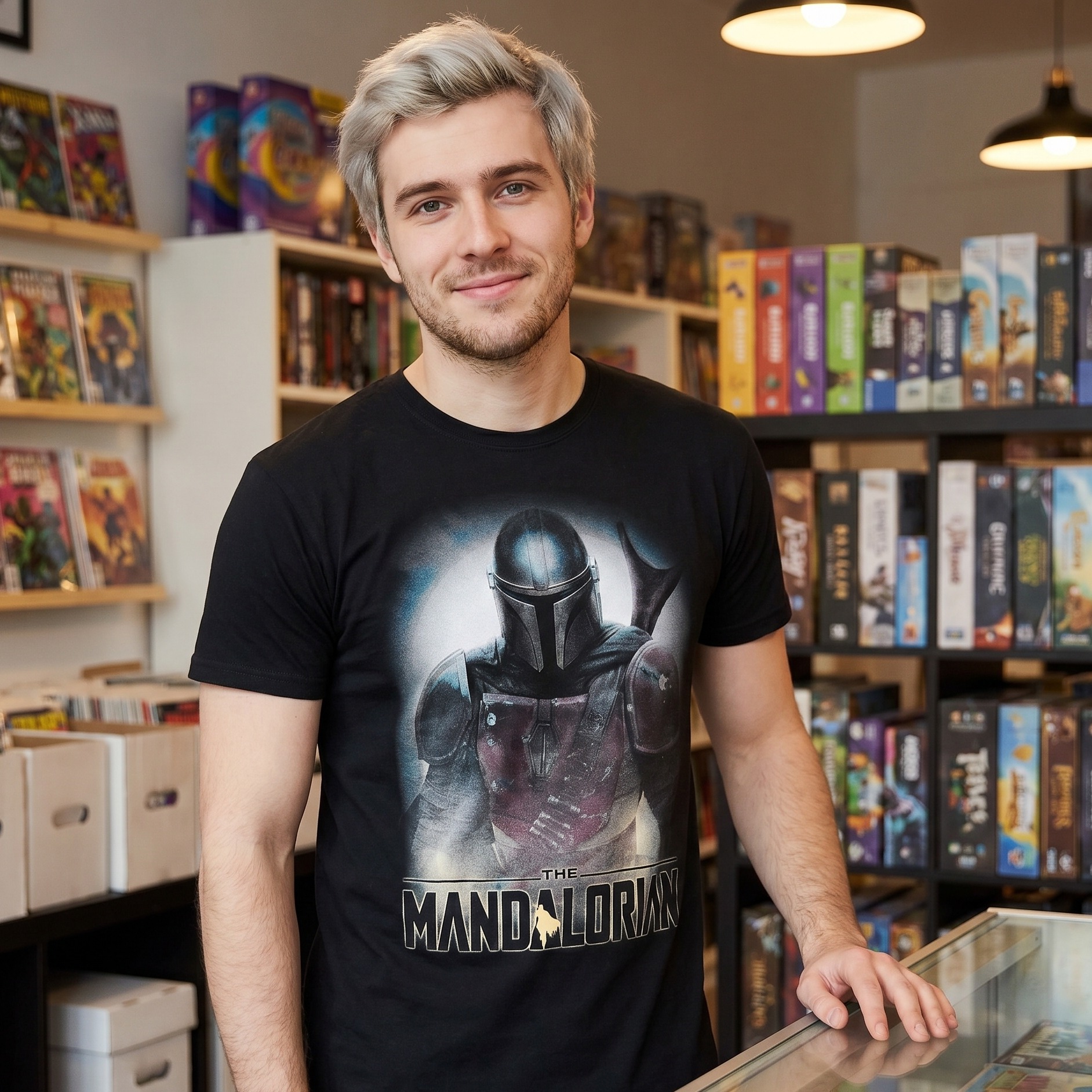 The Mandalorian Fighter T-Shirt zwart - Star Wars