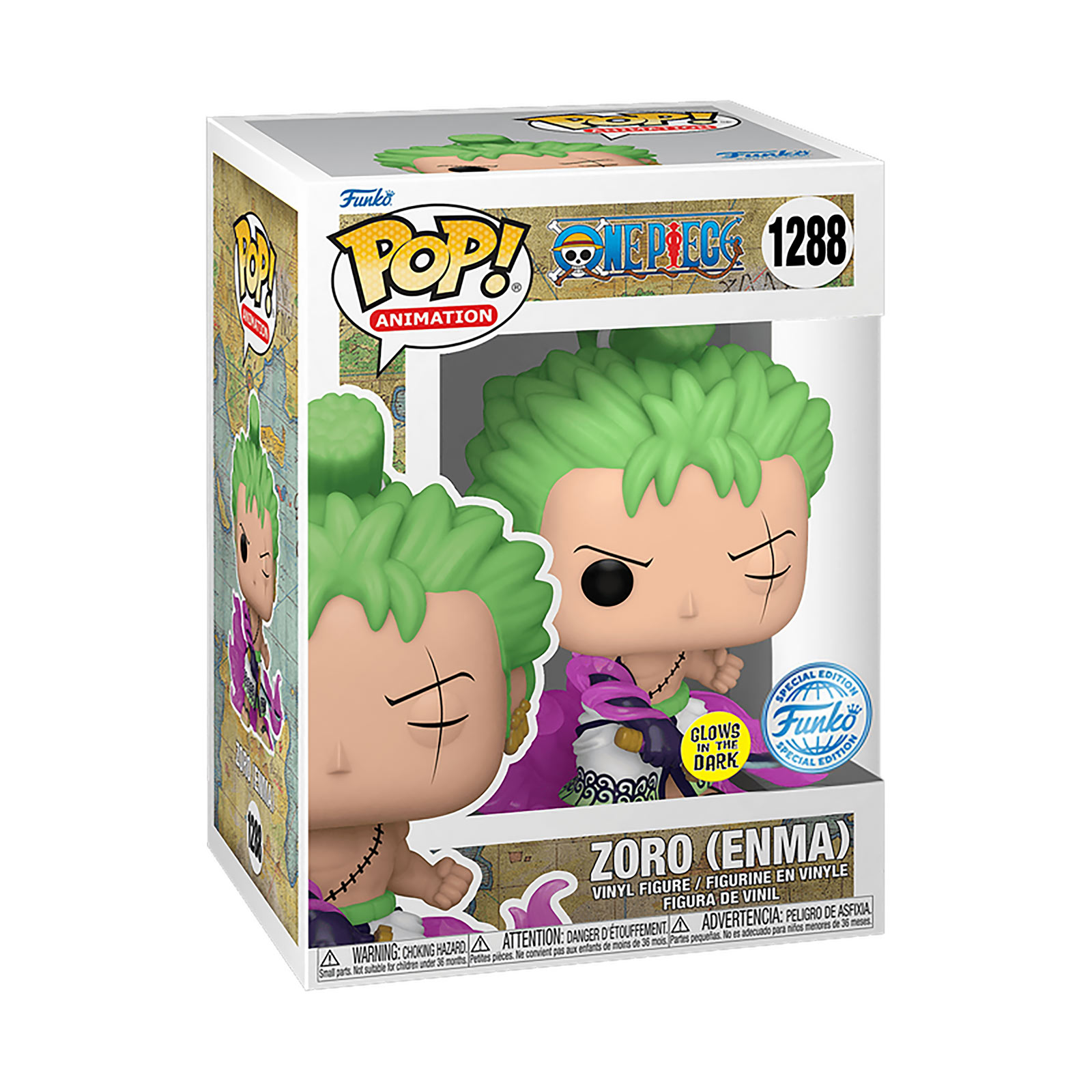 One Piece - Zoro (Enma) Figurine Funko Pop avec effet Glow in the Dark