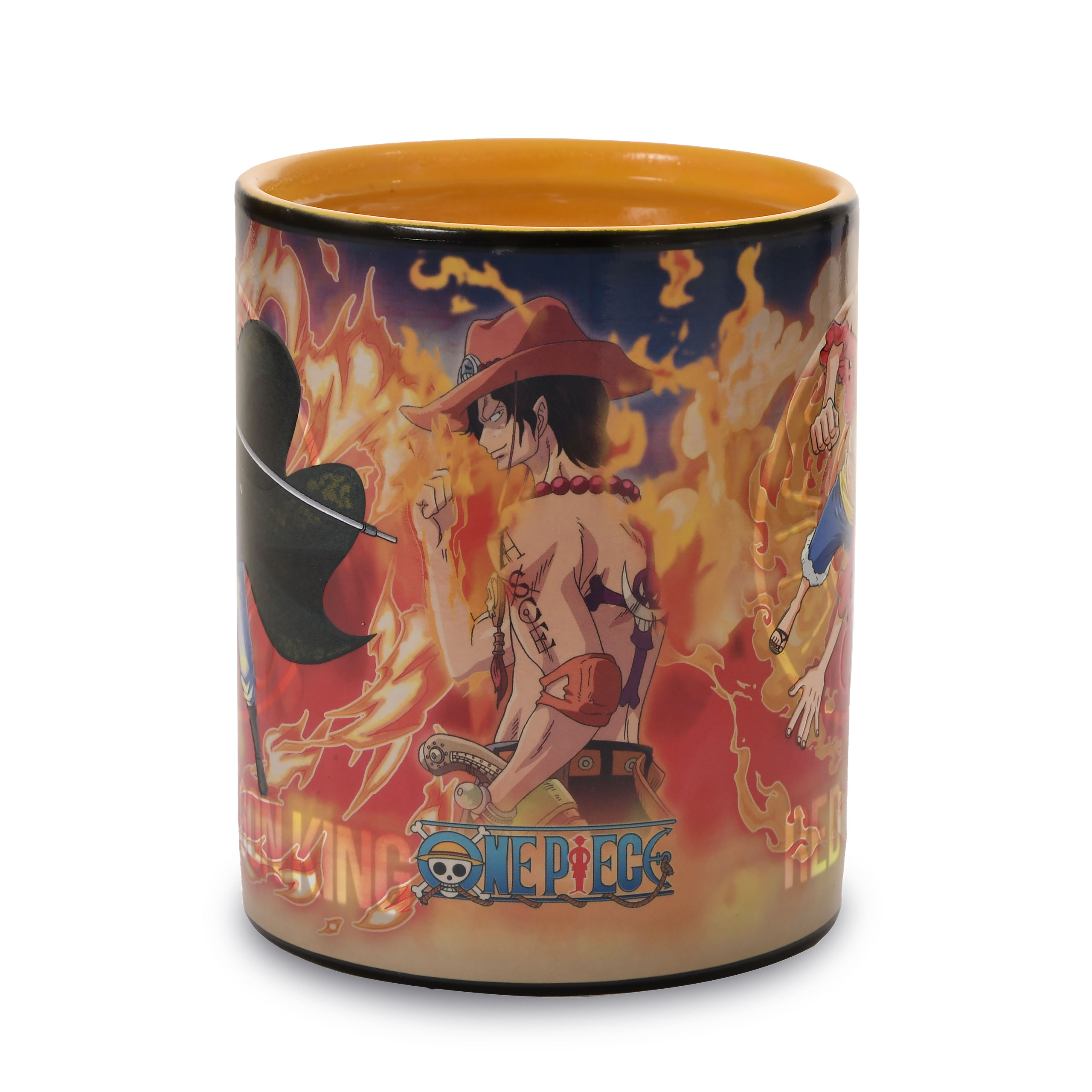 One Piece - Tasse à effet thermique Luffy & Sabo