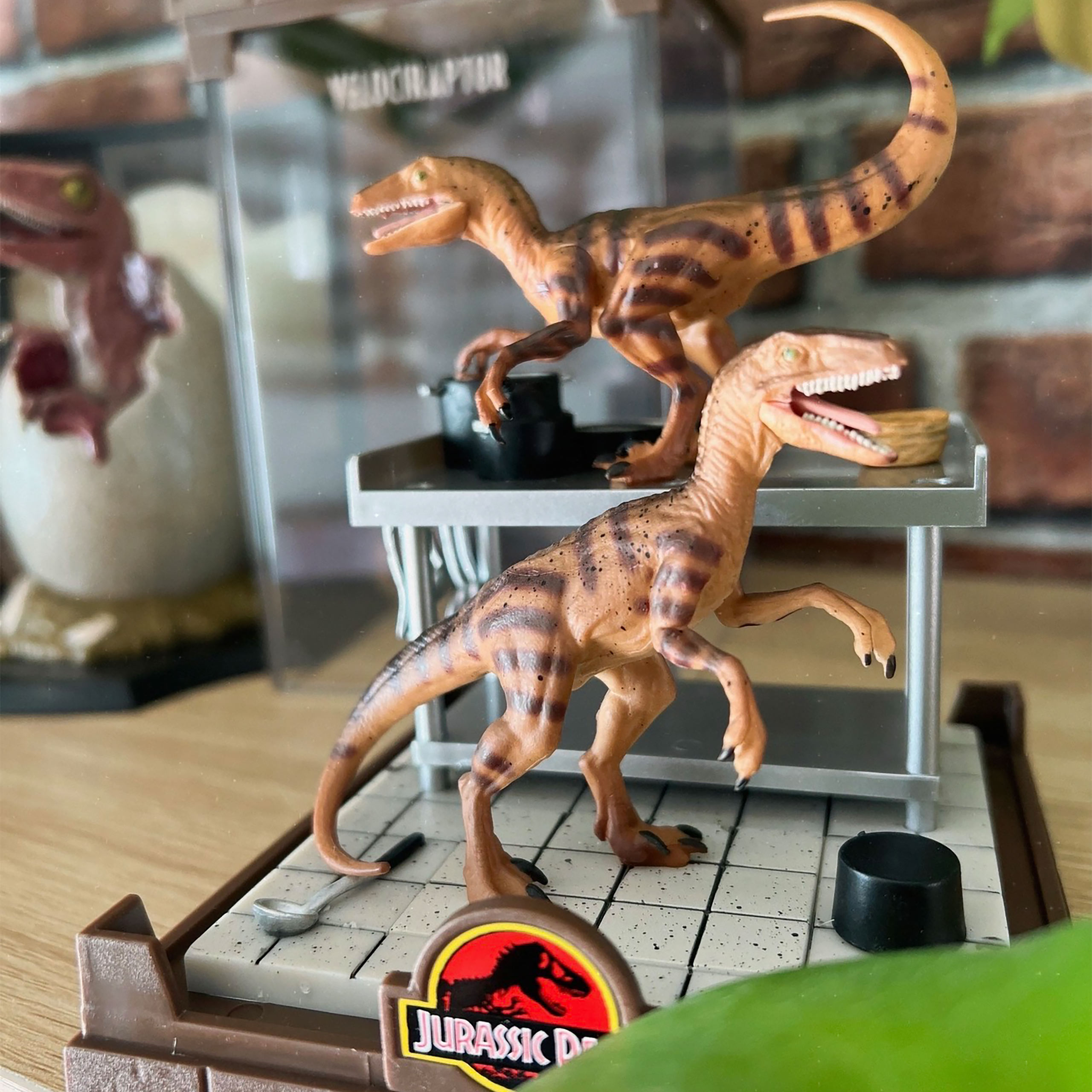 Jurassic Park - Velociraptor Figurenset