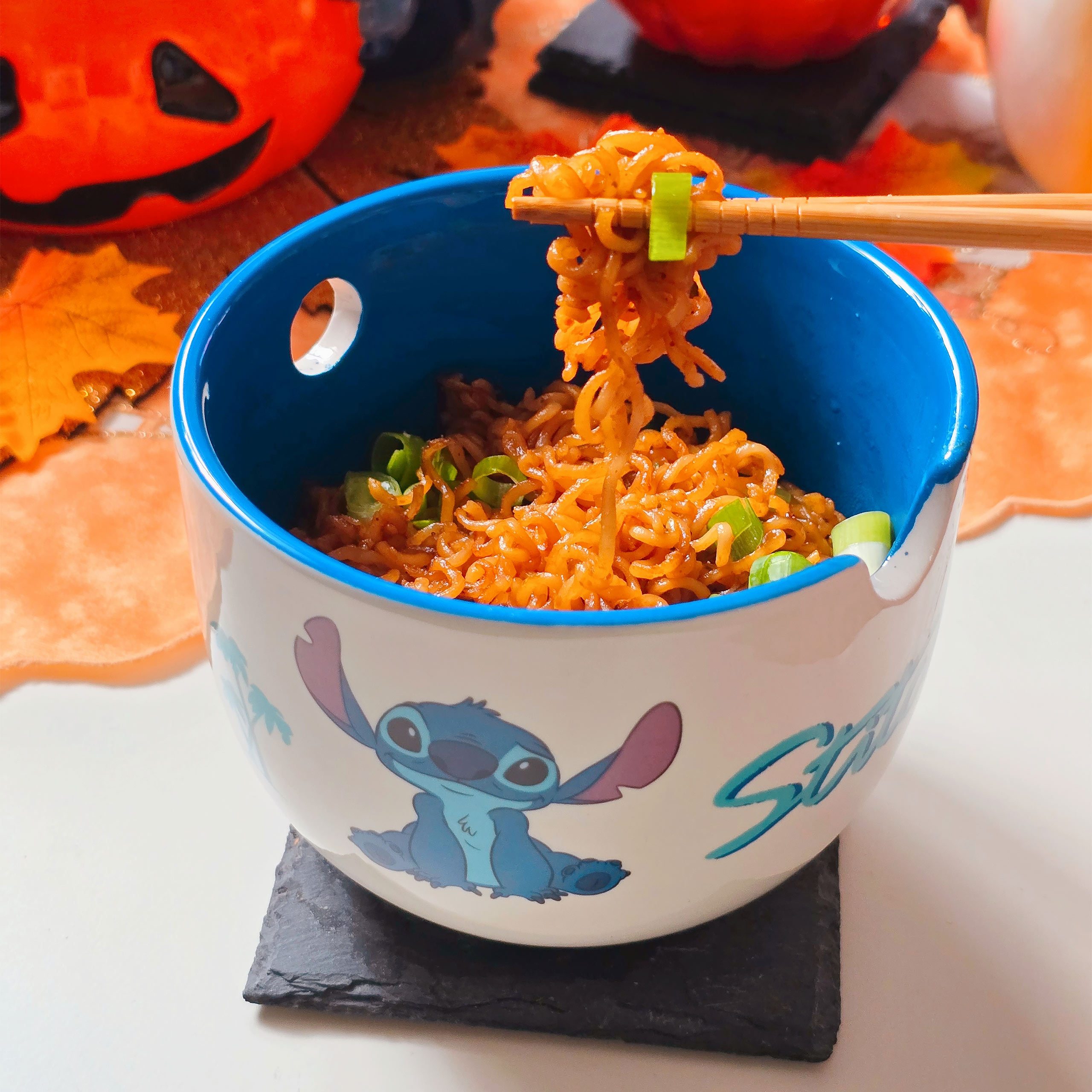 Bol de Ramen Stitch Aloha con Palillos - Lilo & Stitch