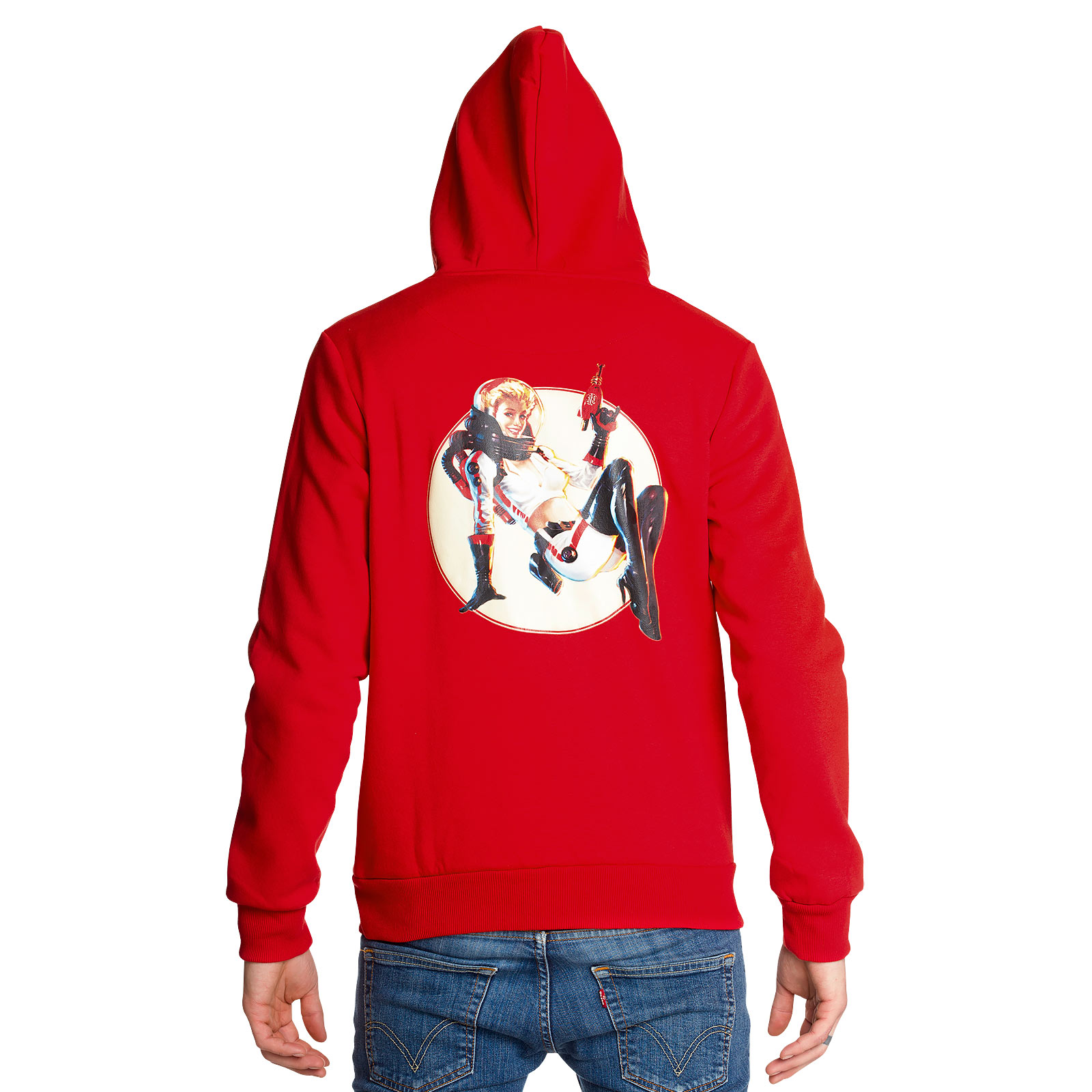 Fallout - Nuka Cola Pin-up Hoodie red