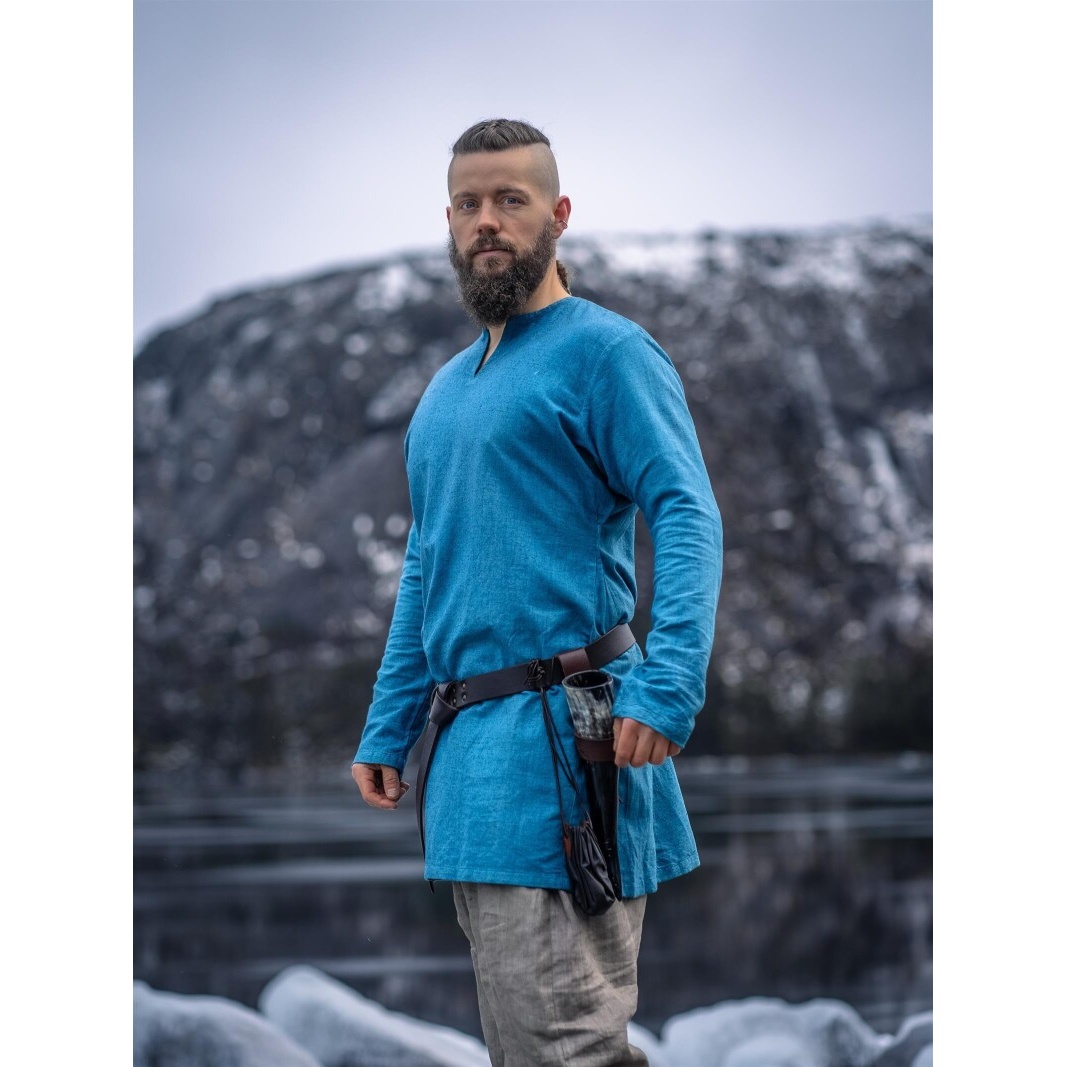 Mittelalter Tunika Ragnar blau