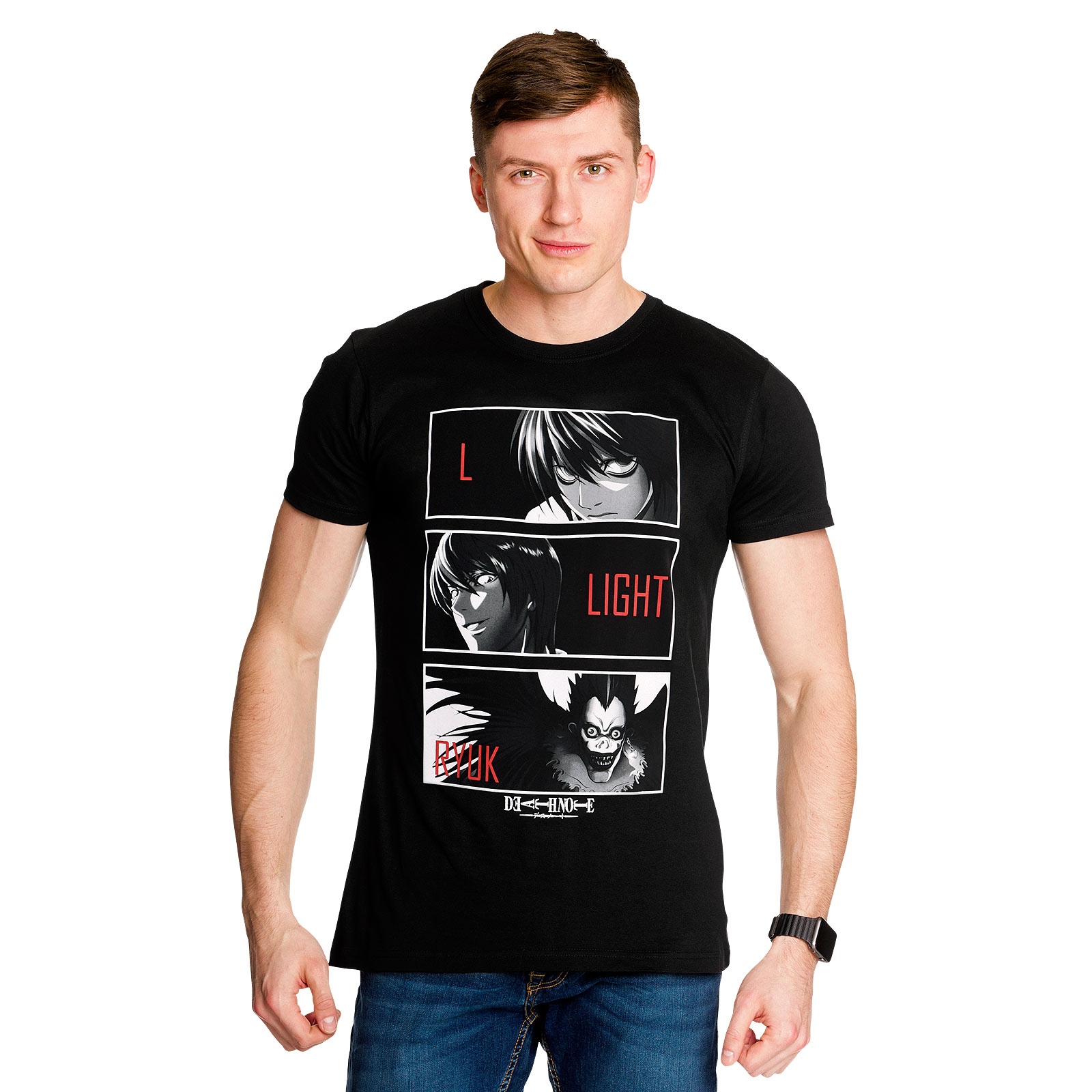 Death Note - T-Shirt personnages noir