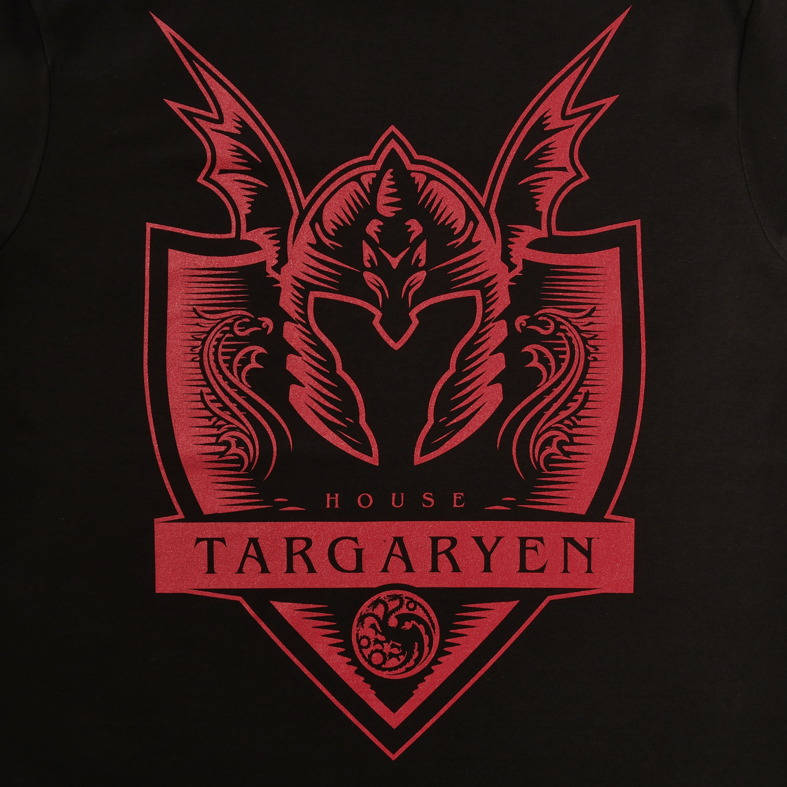 T-shirt Targaryen noir - Maison du Dragon