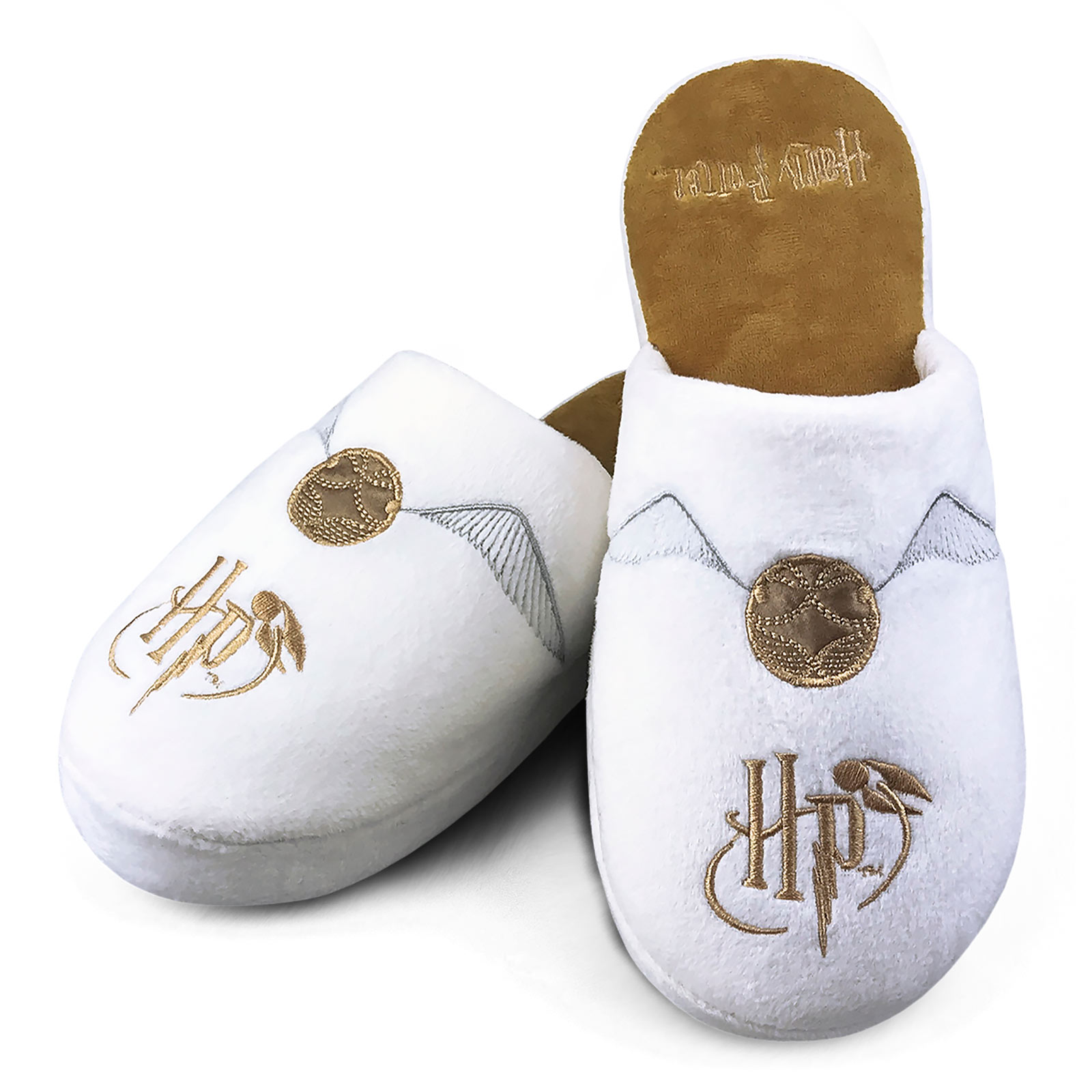 Harry Potter - Golden Snitch Plush Slippers