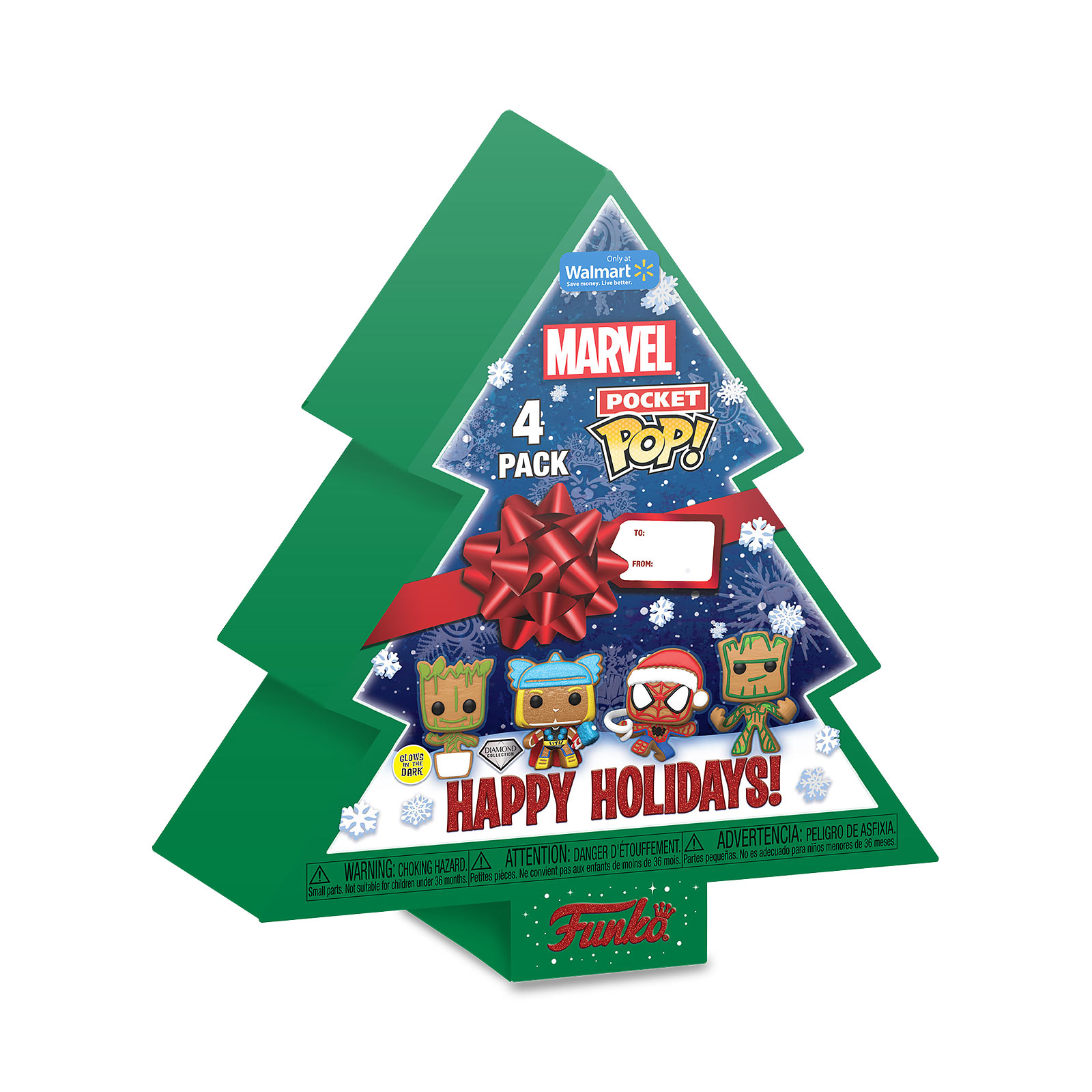 Marvel - Happy Holidays Funko Pocket Pop 4er Figuren Set