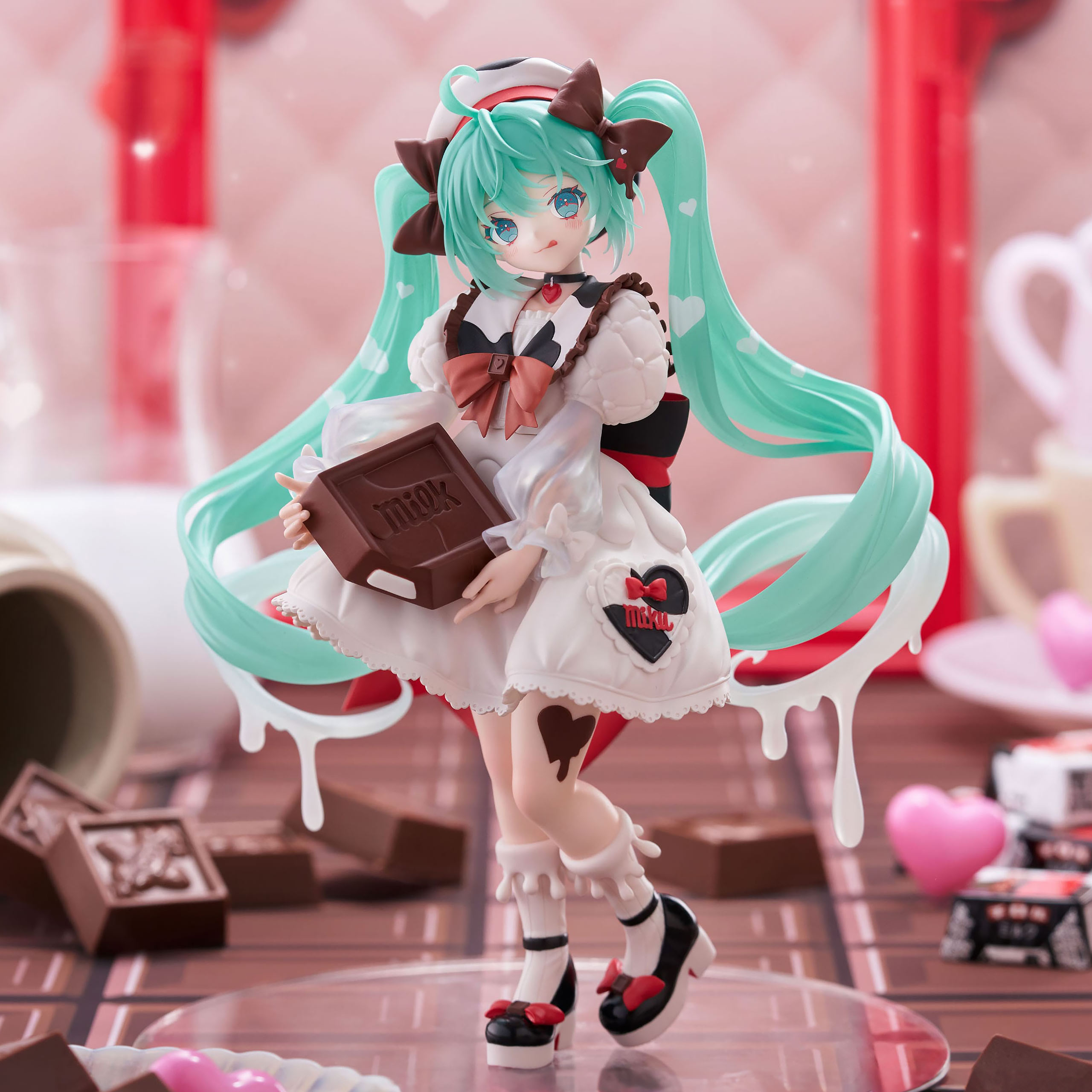 Statuetta Miku Con Orecchie Da Gatto - 23 Cm - Figura Collezionabile In PVC Per Appassionati Di Anime
