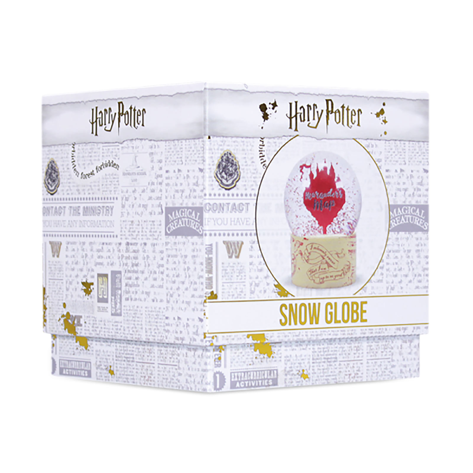 Harry Potter - Boule à neige avec paillettes de la carte du Maraudeur
