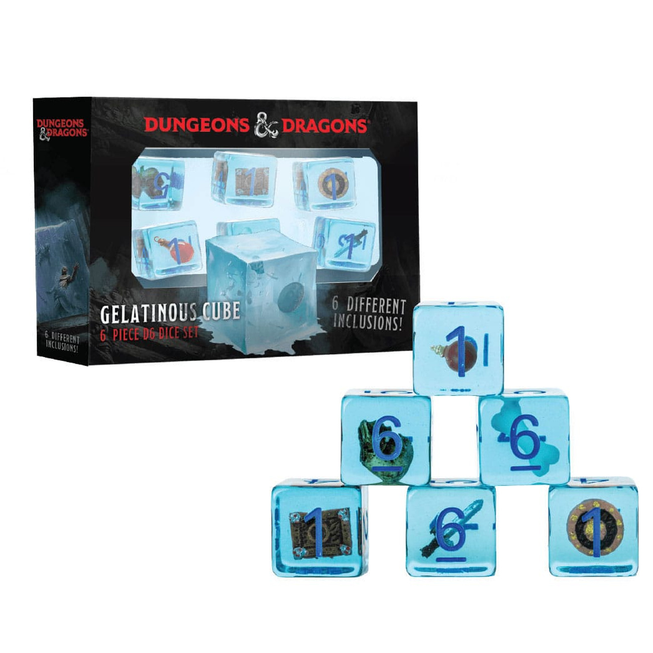 Dungeons & Dragons Würfel Set Gelatinous Cube (6)