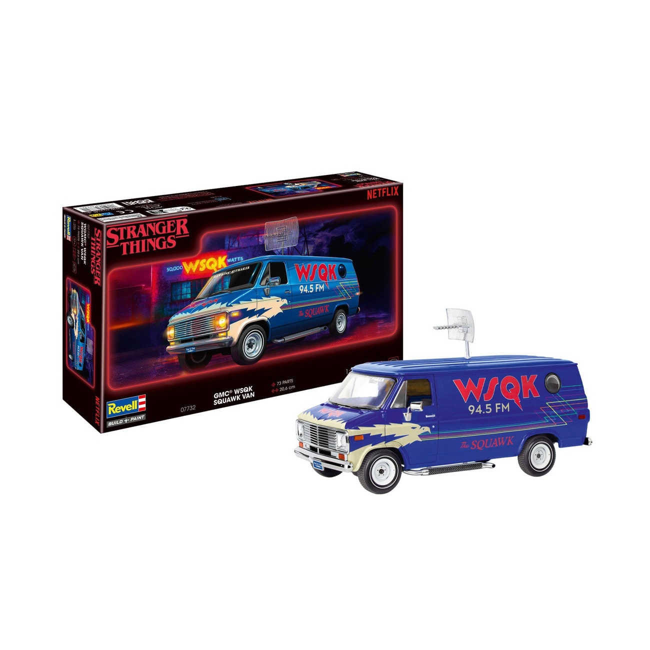 Stranger Things Modellino 1/25 Squawk Van 21 cm