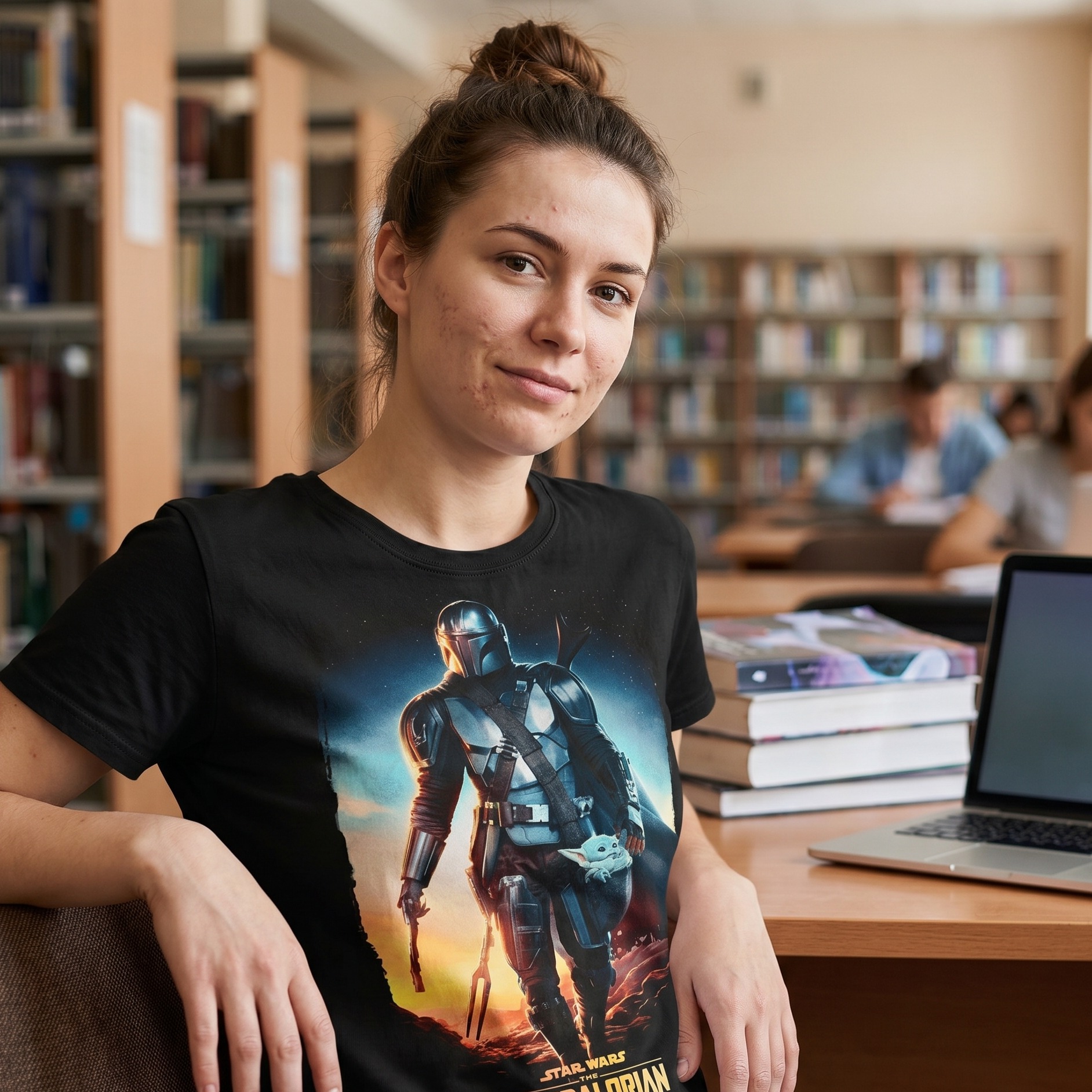 Through The Galaxy T-Shirt black - Star Wars Mandalorian