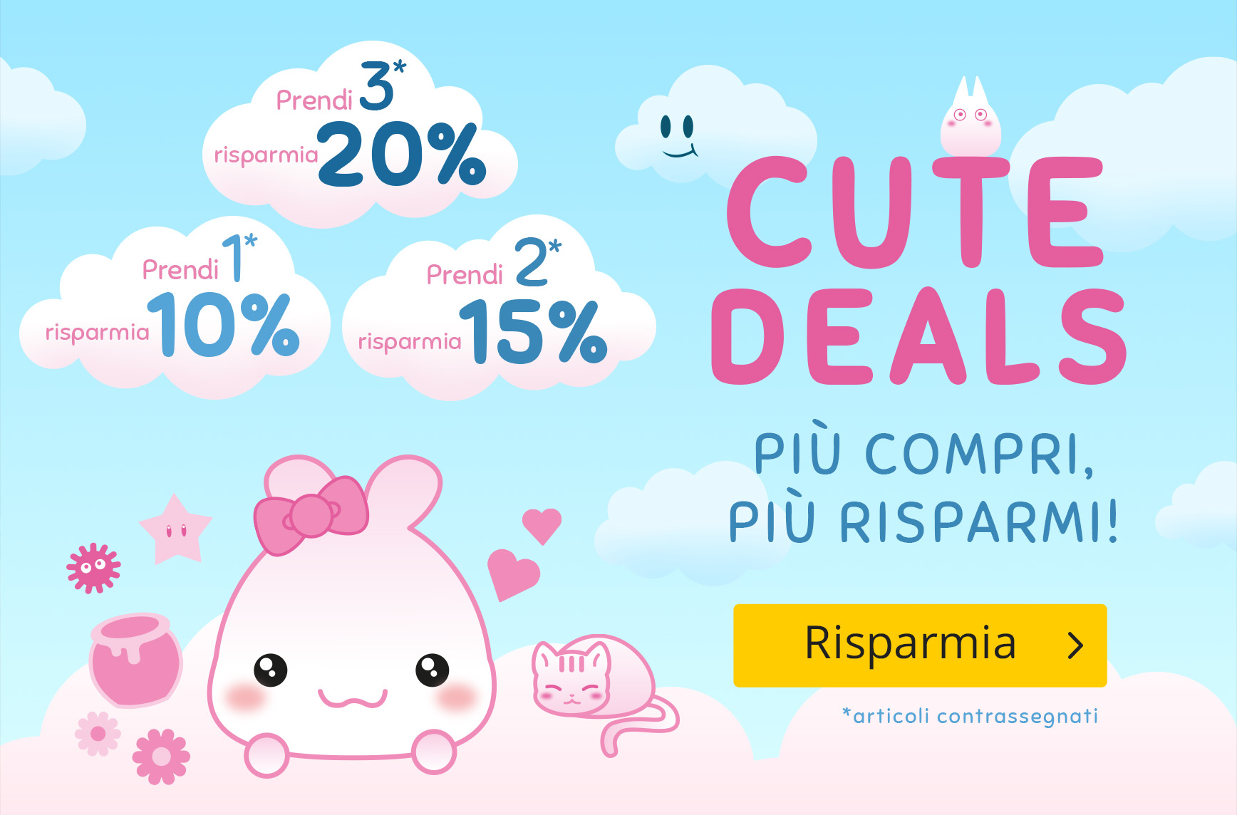 Cute Deals - Più compri, più risparmi