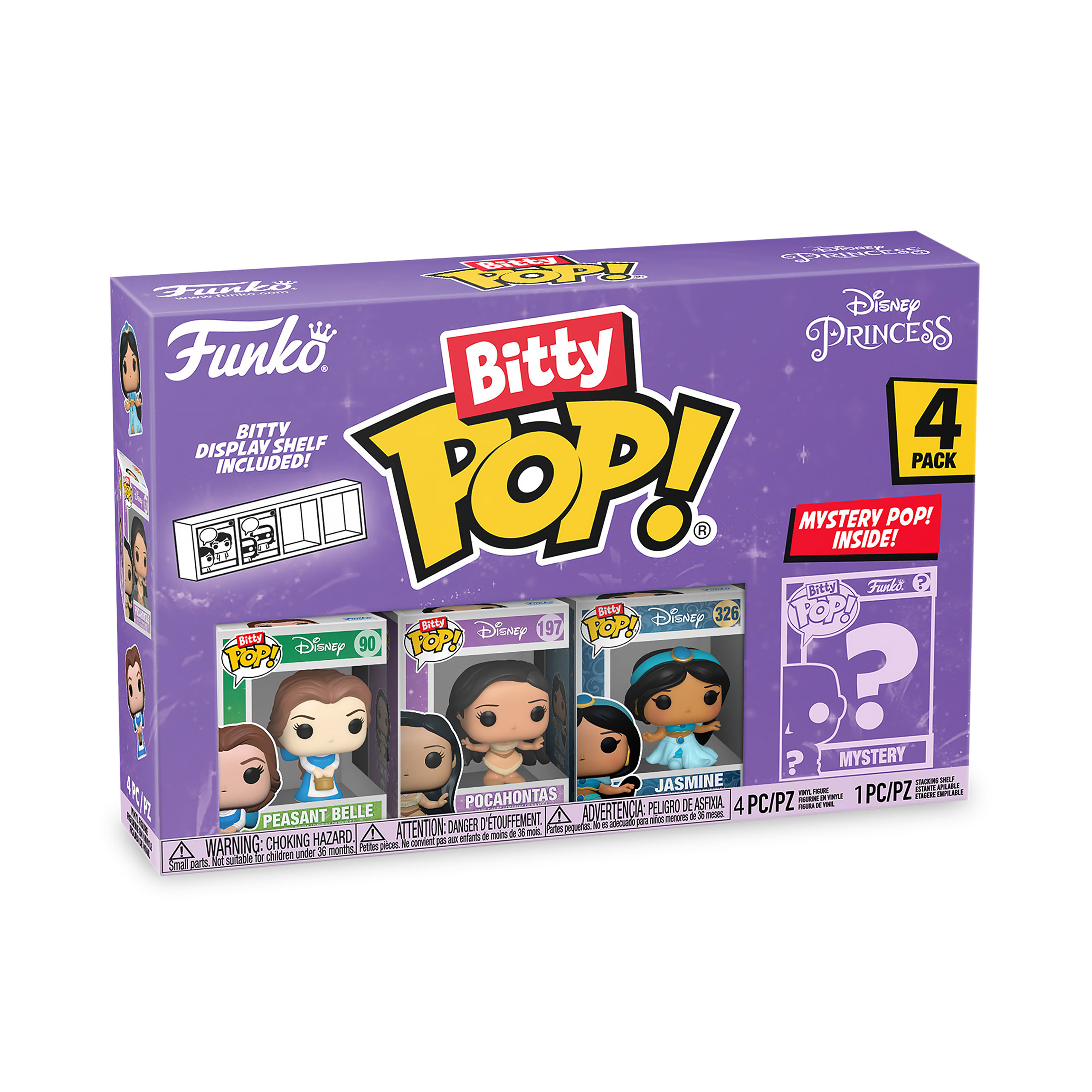 Disney Princess - Funko Bitty Pop set di 4 figure serie 1