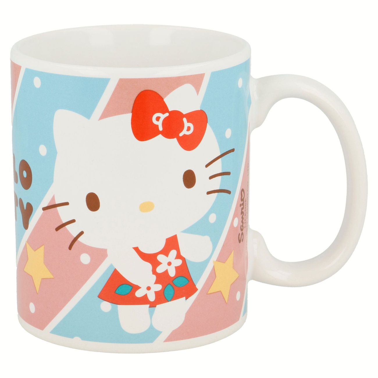Sanrio Kubek Cute Hello Kitty Czerwona Sukienka 325 ml