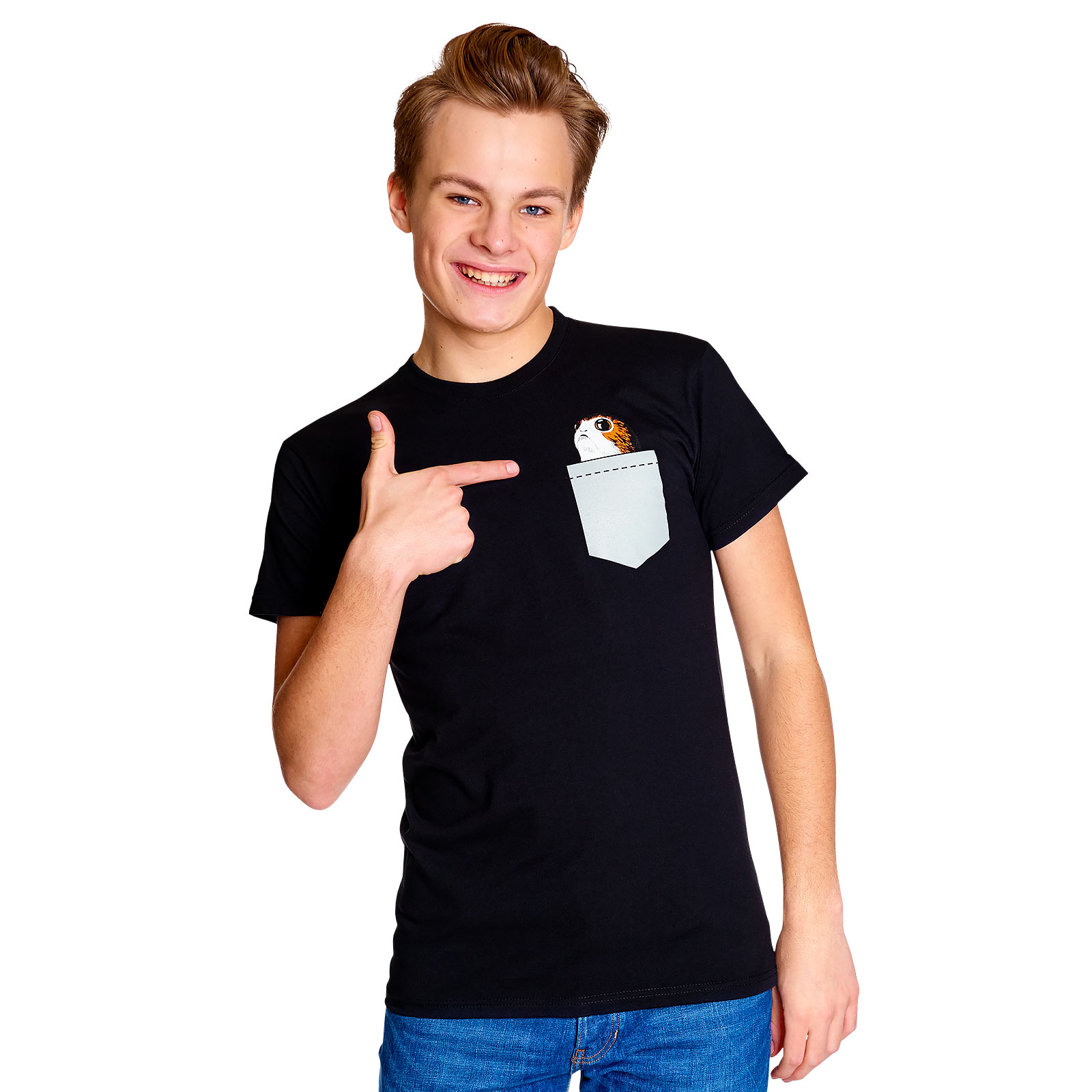 Star Wars - Pocket Porg T-Shirt black