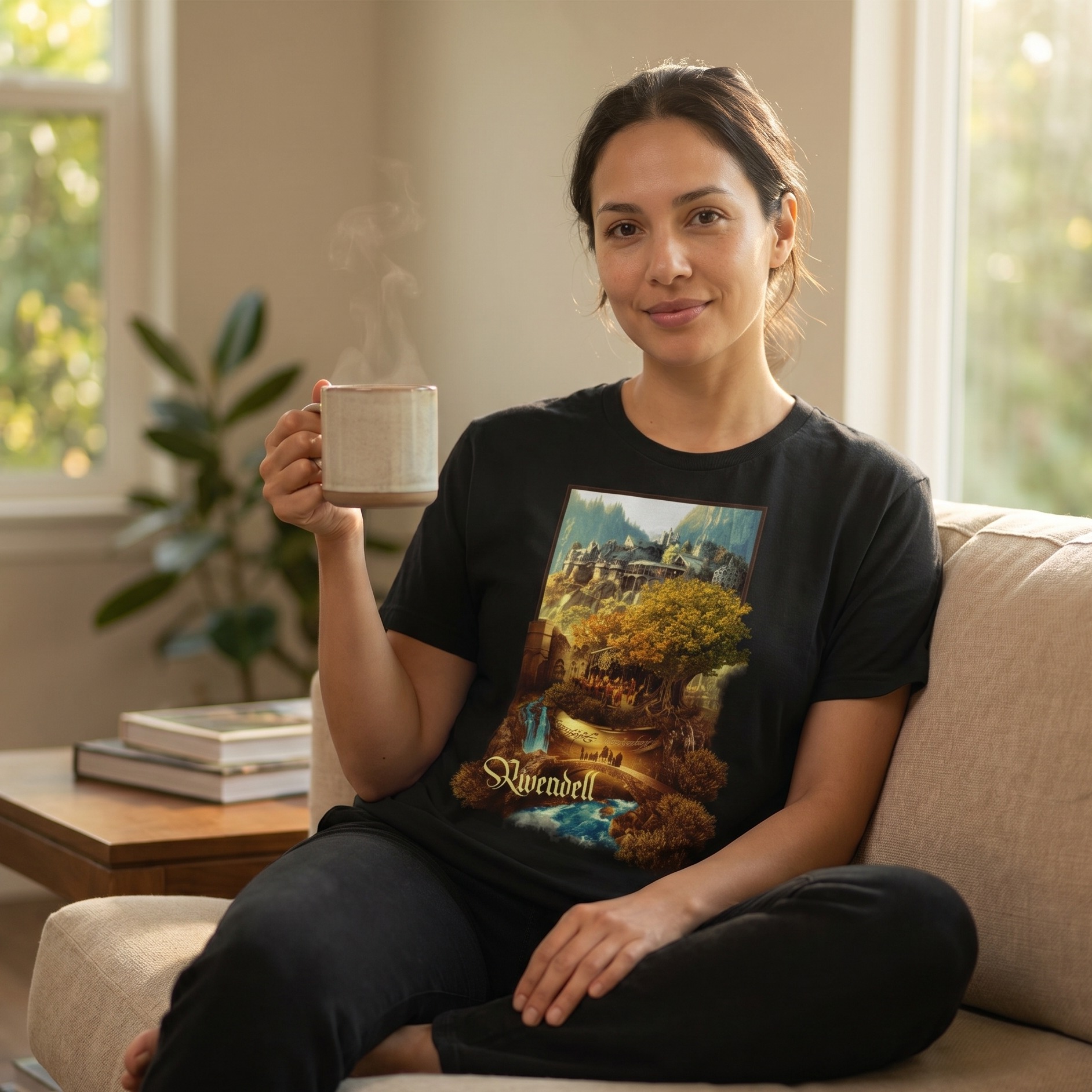Rivendell T-Shirt Black - The Lord of the Rings