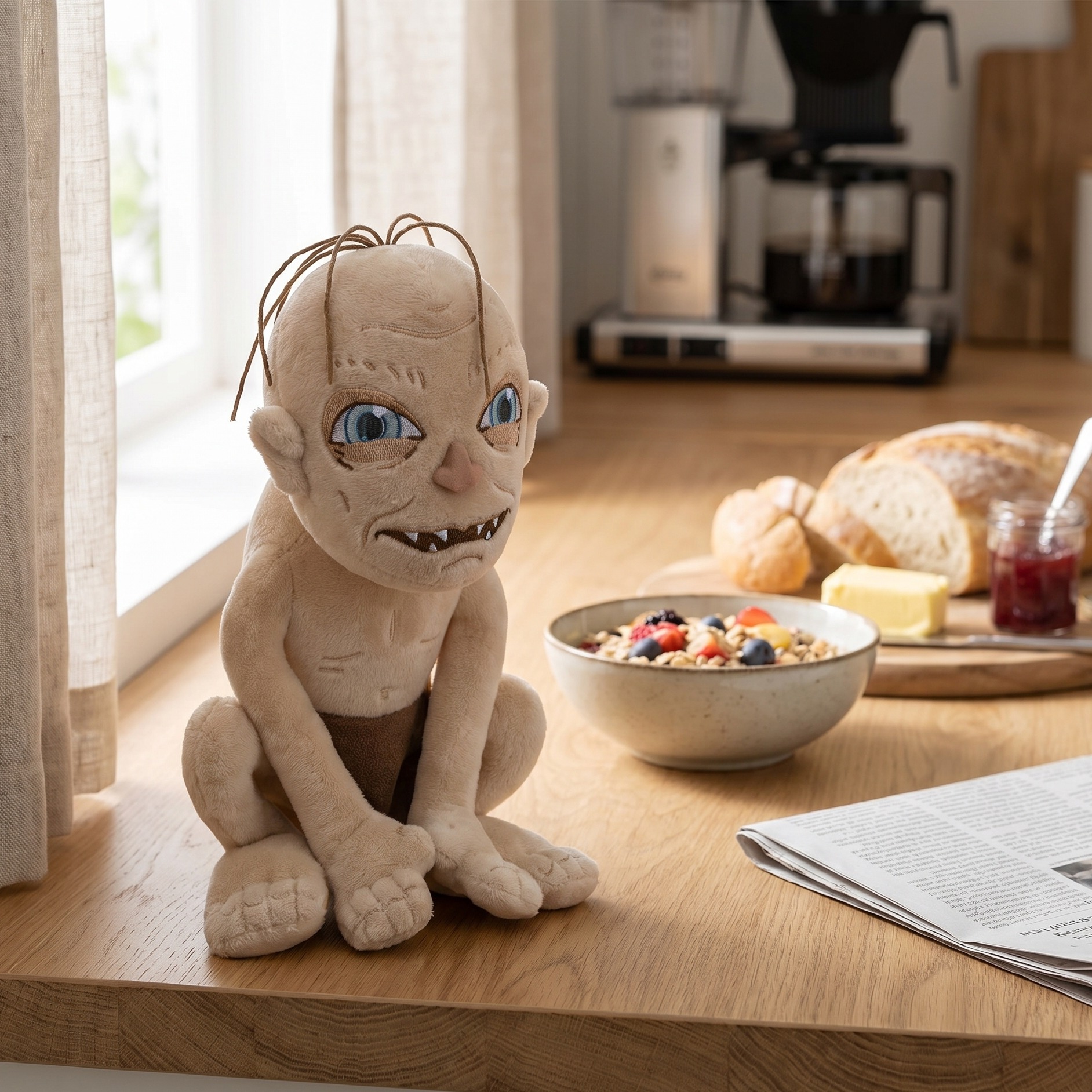 El Señor de los Anillos - Figura de Peluche de Gollum 23 cm