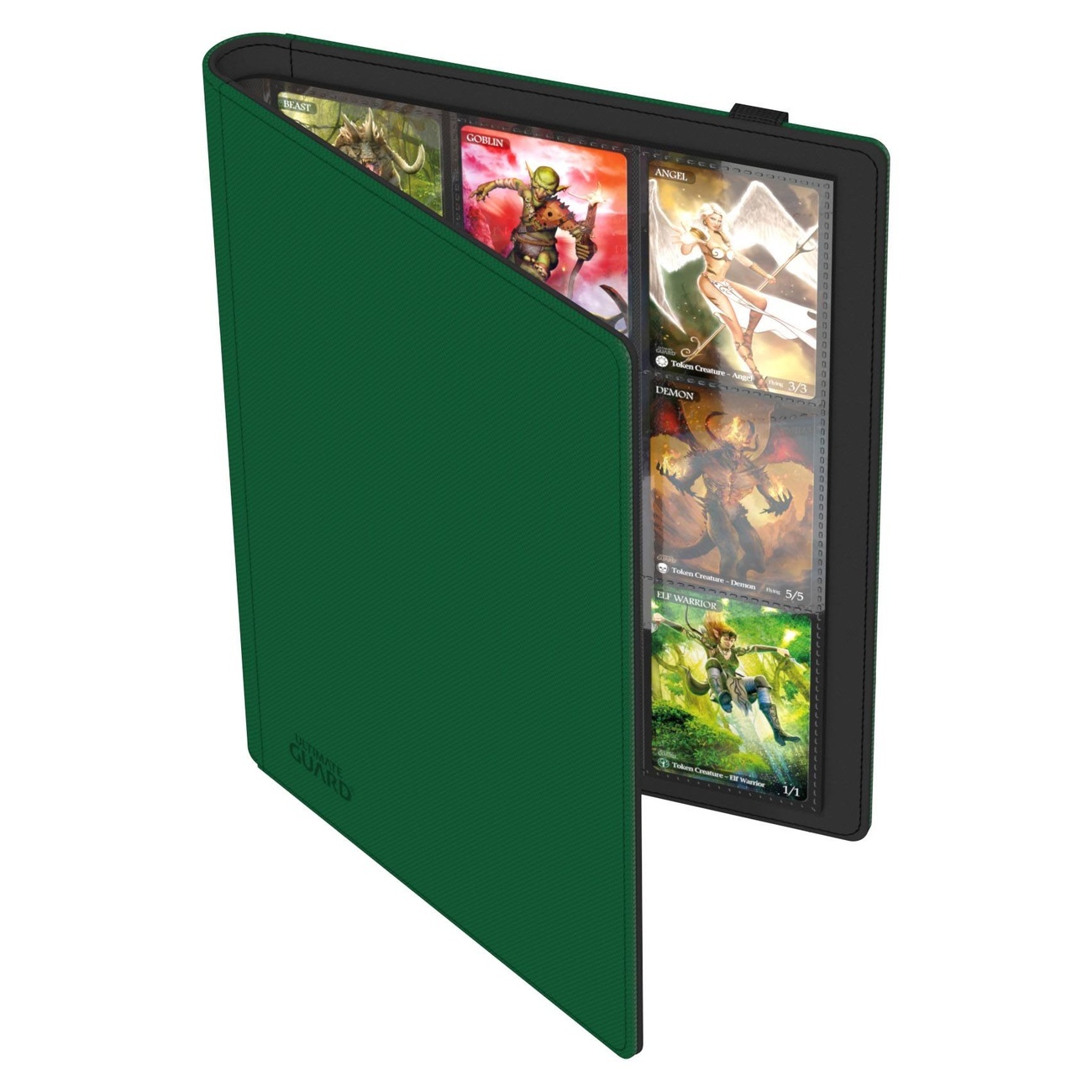 Ultimate Guard Flexxfolio 360 med 18 fickor Xenoskin - Grön