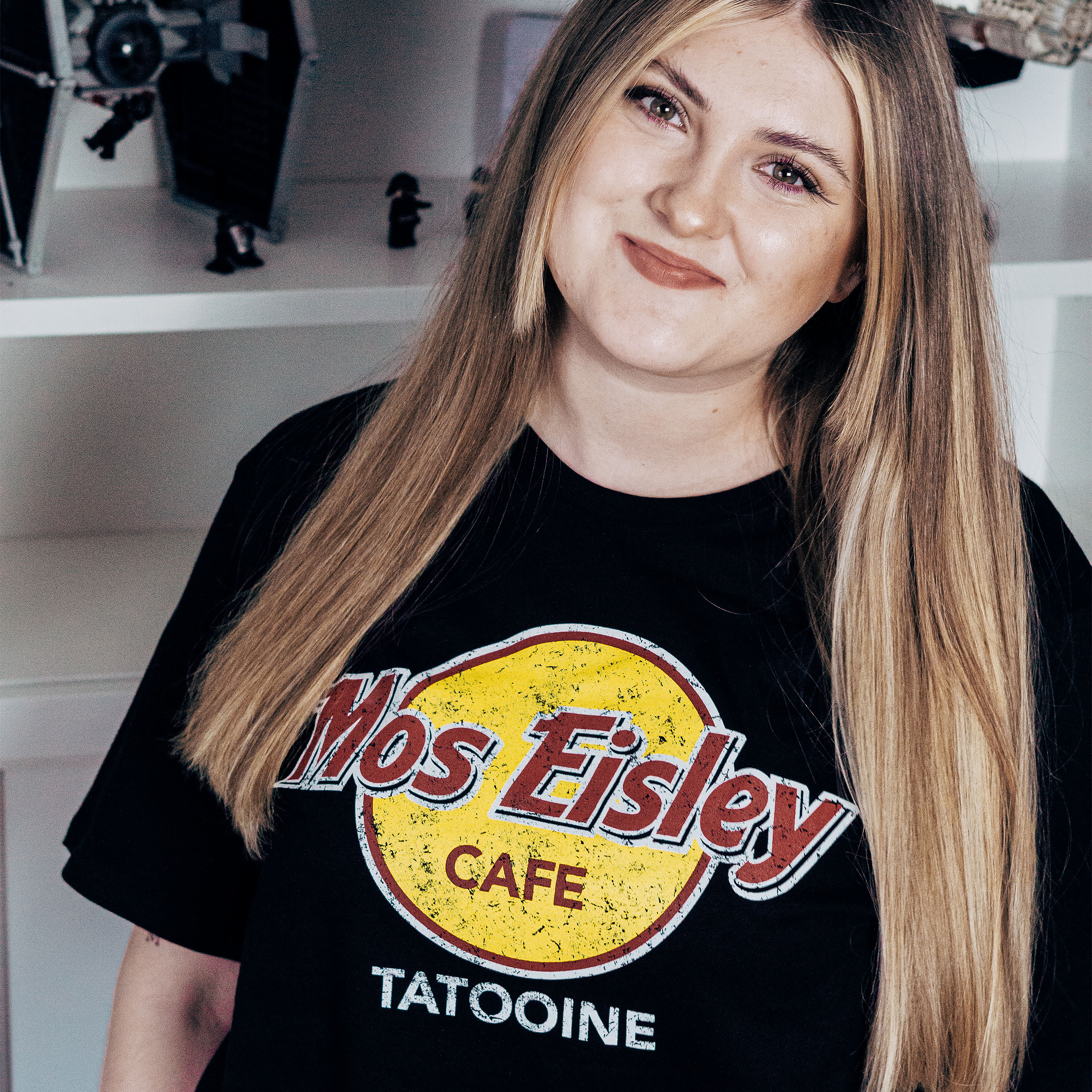 T-shirt Mos Eisley Cafe pour les fans de Star Wars noir