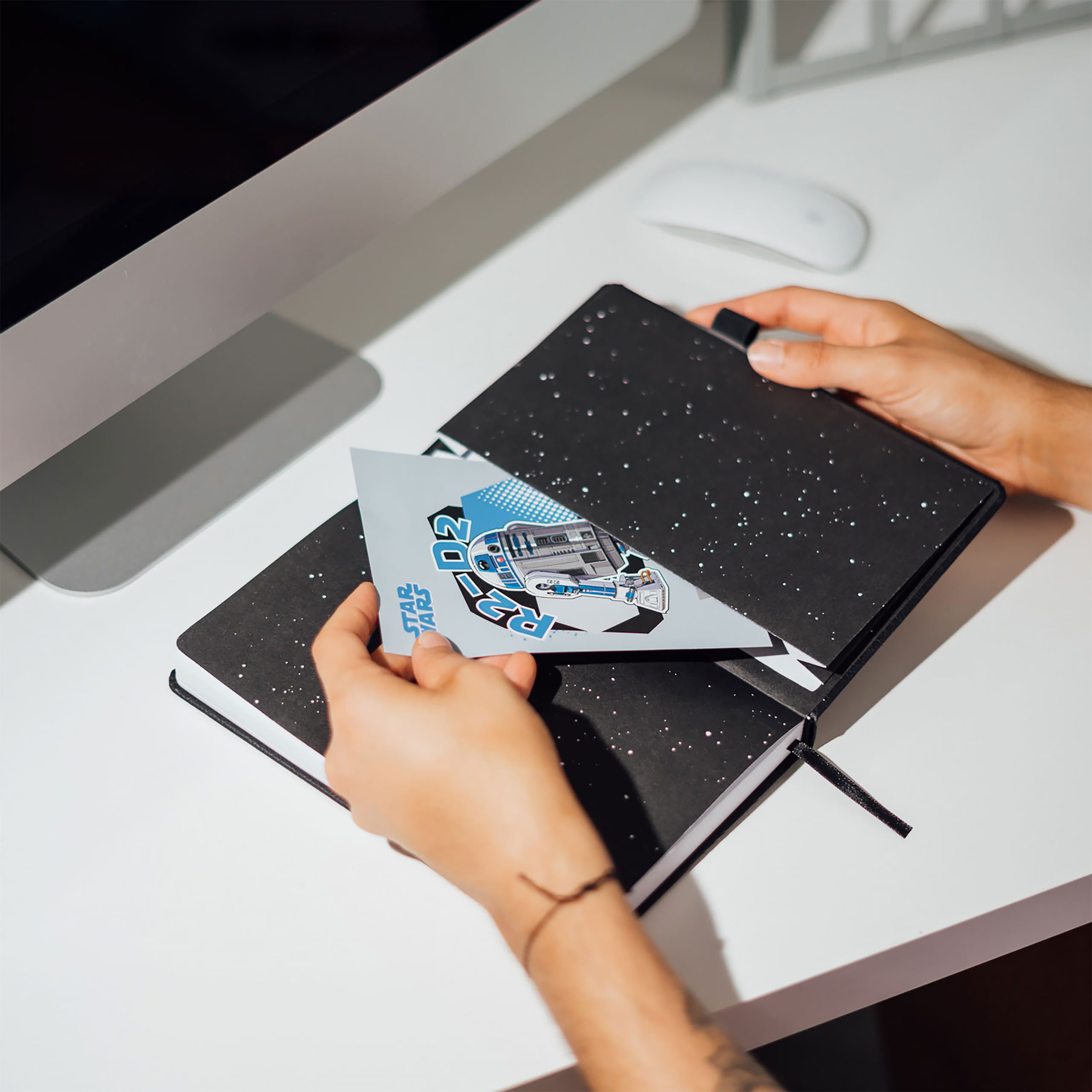 Darth Vader Notizbuch mit Lichtschwert Stift - Star Wars