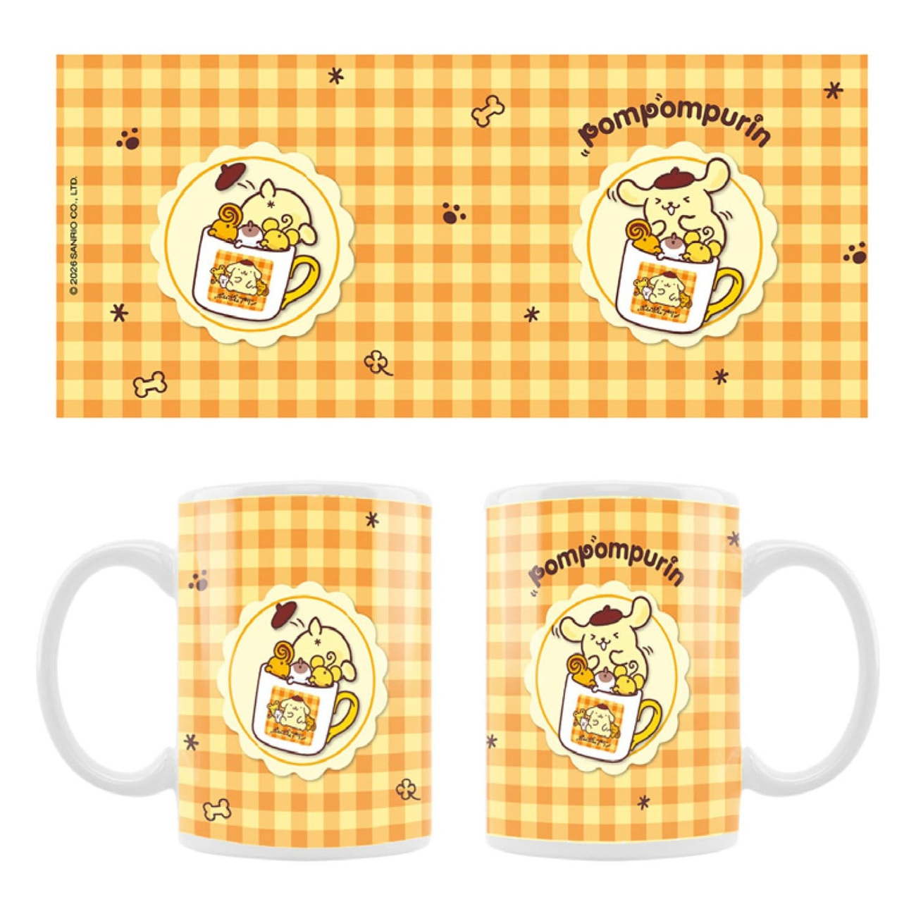Pompompurin Squishy Cute Purin Mugg - Sanrio