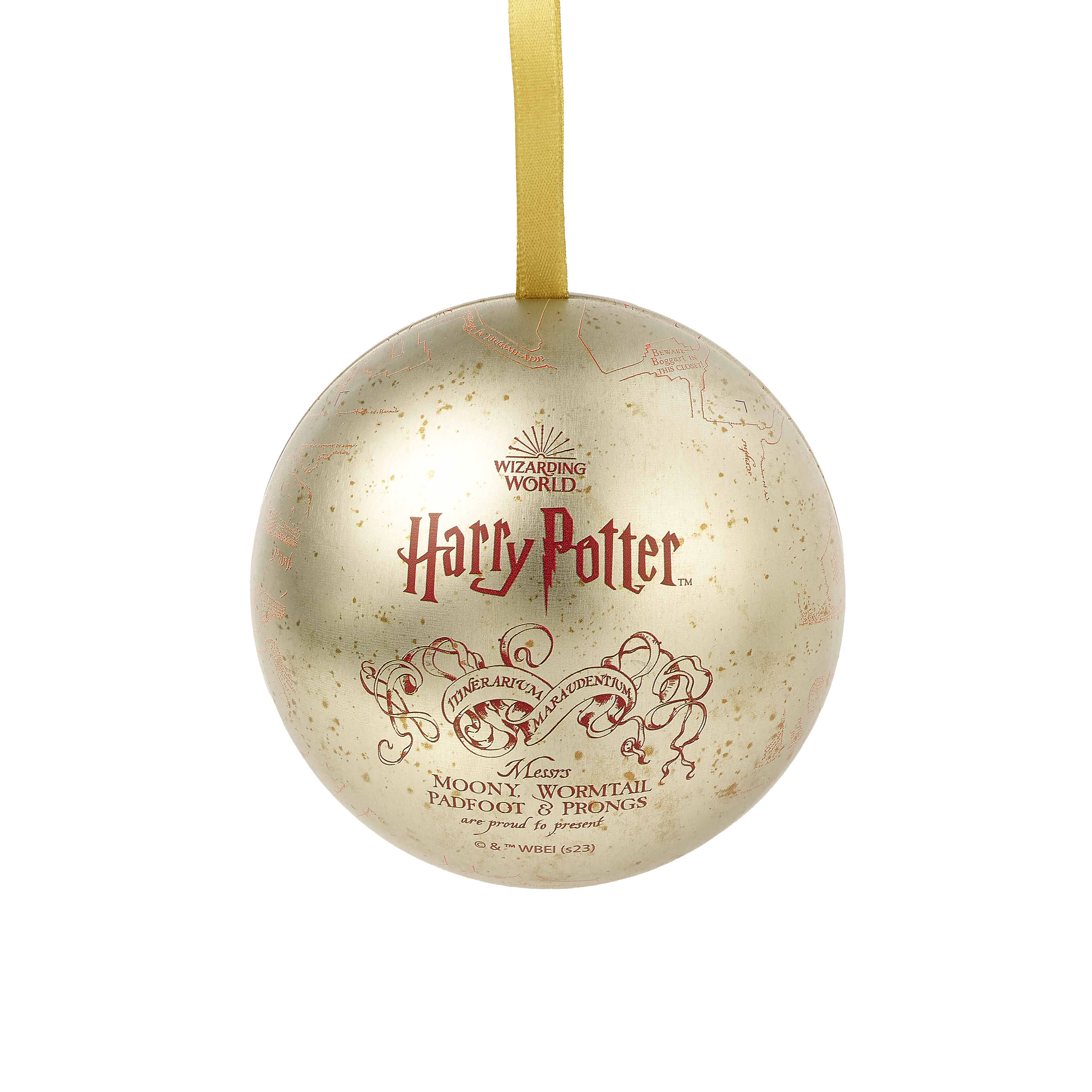 Harry Potter - Marauder's Map Christmas Ball with Pin