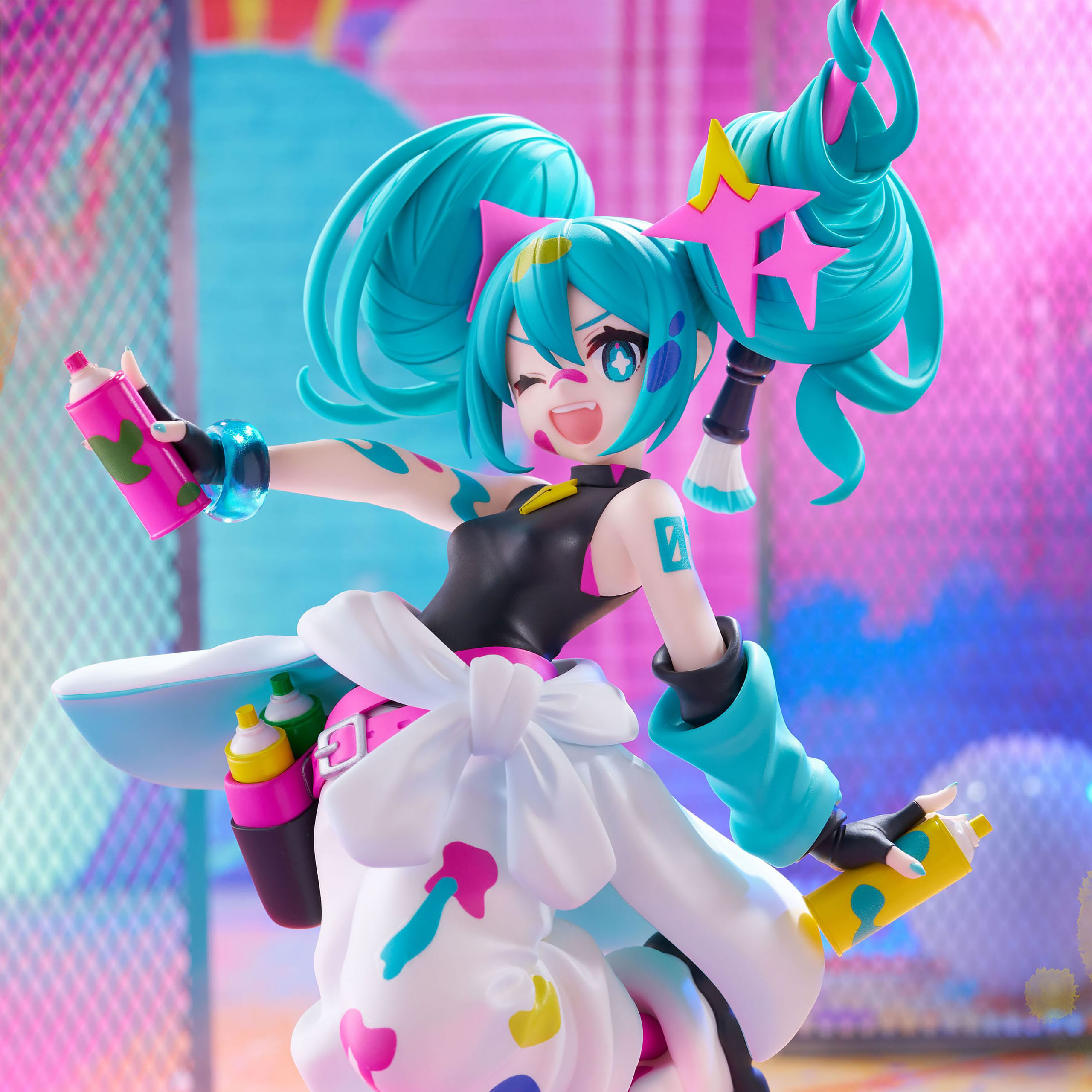 Hatsune Miku - Miku Paint Girl Trio-Try-iT Figur