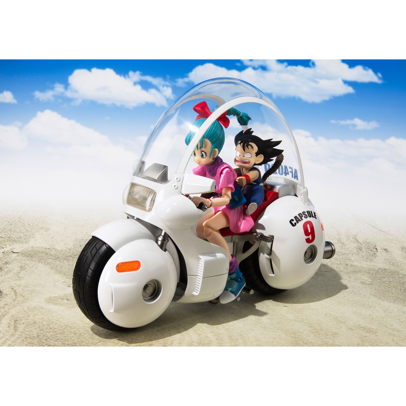 Dragon Ball - Son Goku mit Bulma's Motorcycle Hoipoi Capsule No. 9 S.H. Figuarts Figurenset