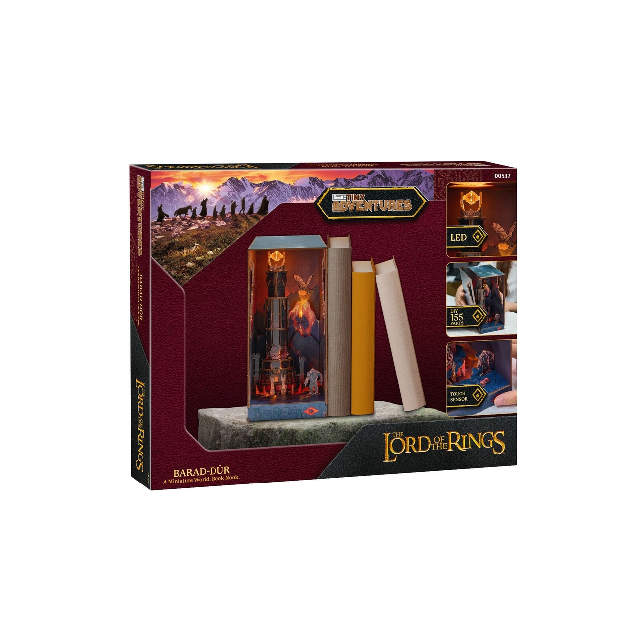 Der Herr der Ringe Tiny Adventures Book Nook Mini-Diorama Barad-Dûr 23 cm