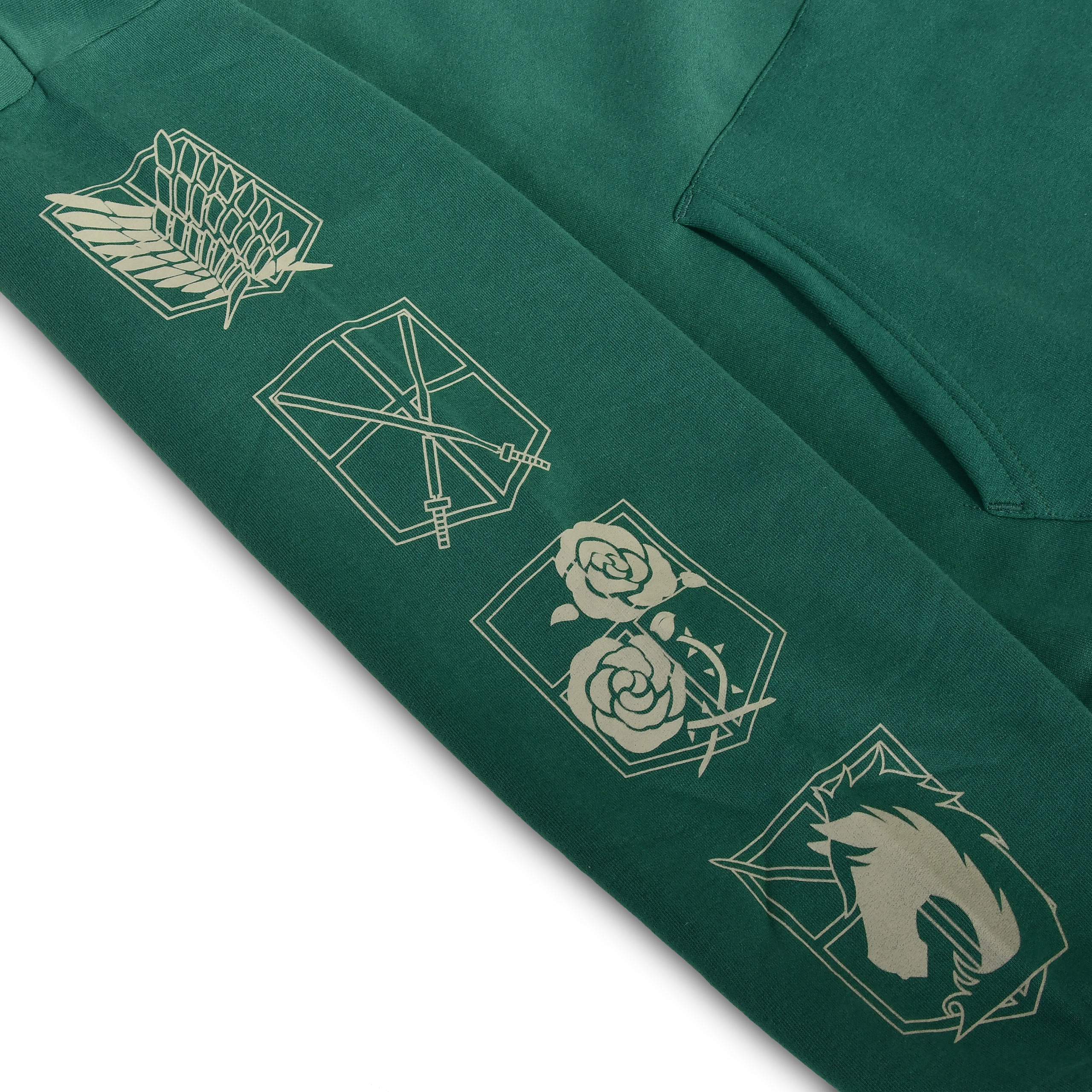 Scout Symbol Military Hoodie grün - Attack on Titan