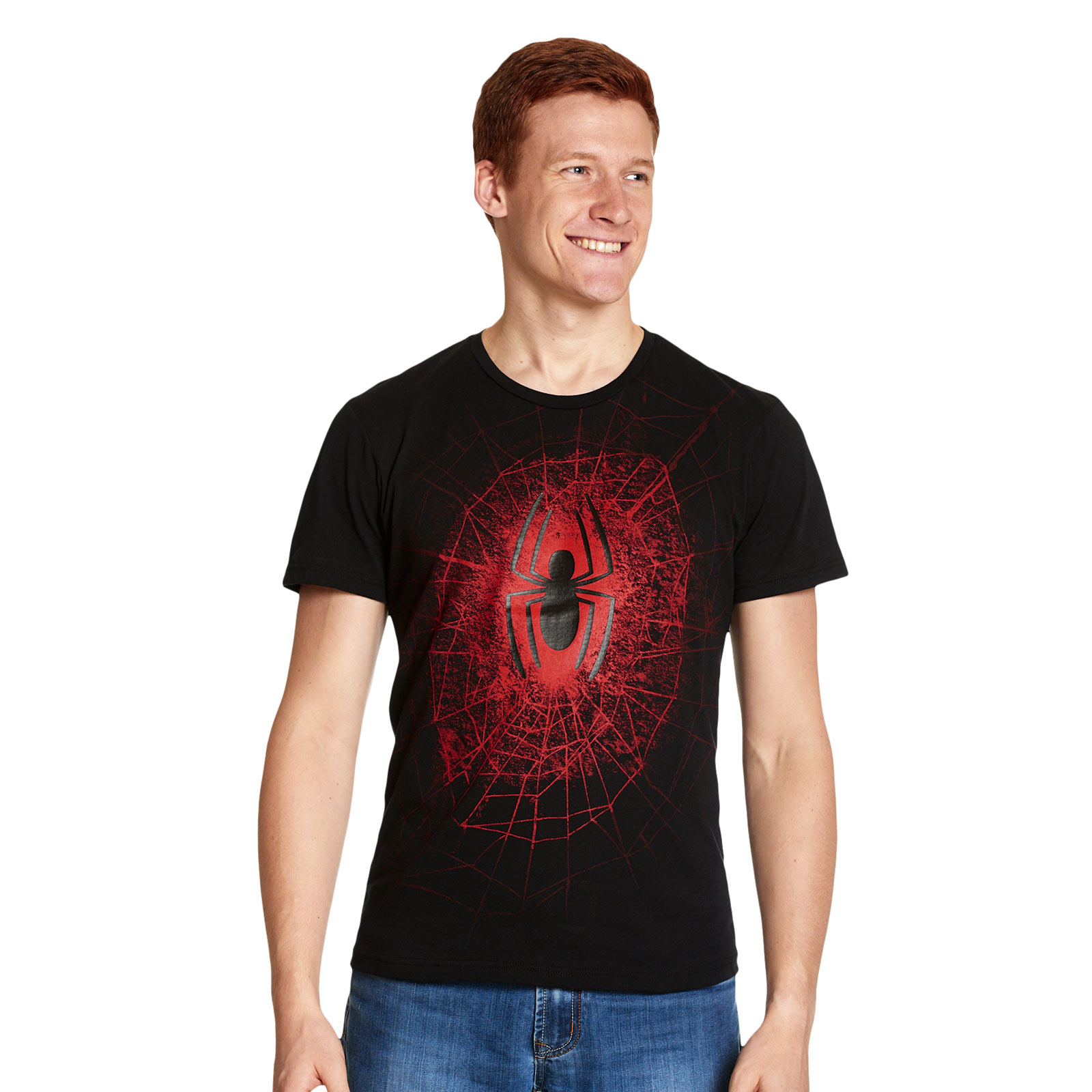 Spider-Man - T-shirt Spider Web noir
