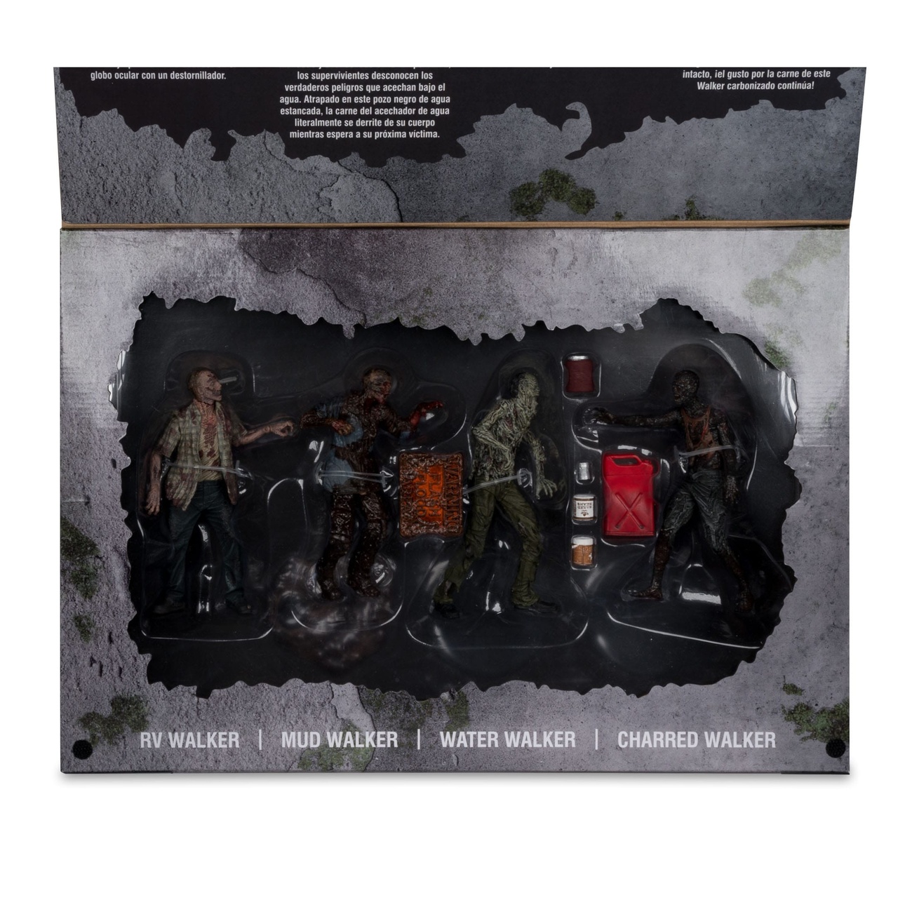 The Walking Dead Figuras de acción Pack de 4 Walkers 13 cm